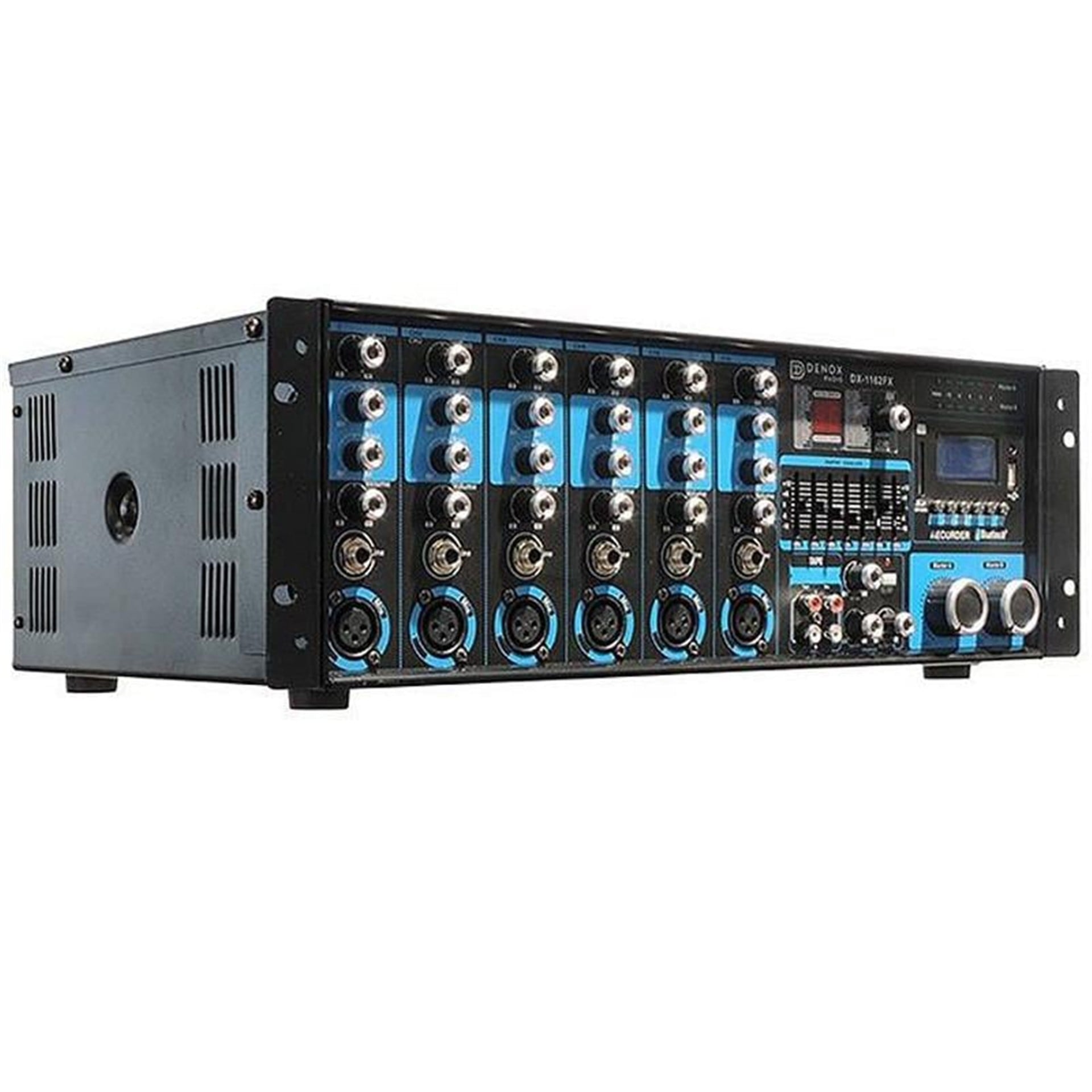 Denox Denox Dx-1162 Fx 400 Watt-Rd Usb-Sd-Bt-Fm 4-16 Ohm 70-100V İki Böl Trafolu Mıxer Küp Anfi - Seslendirme Amfileri
