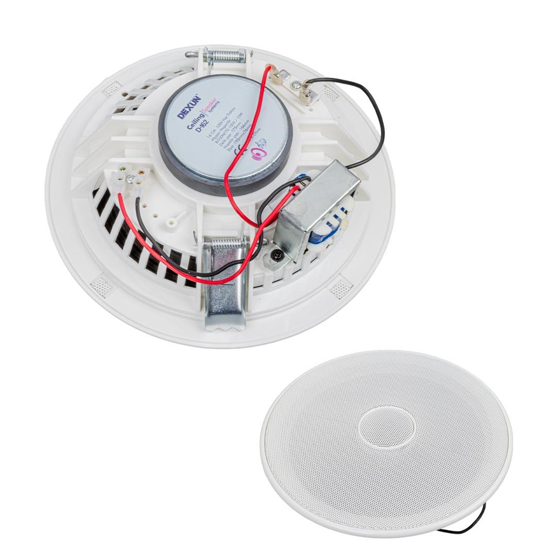 Dexun Dexun D-162 16CM 100V Max 50W Hat Trafolu Alçıpan Hoparlör (Tweeterli) - Trafolu Hoparlör