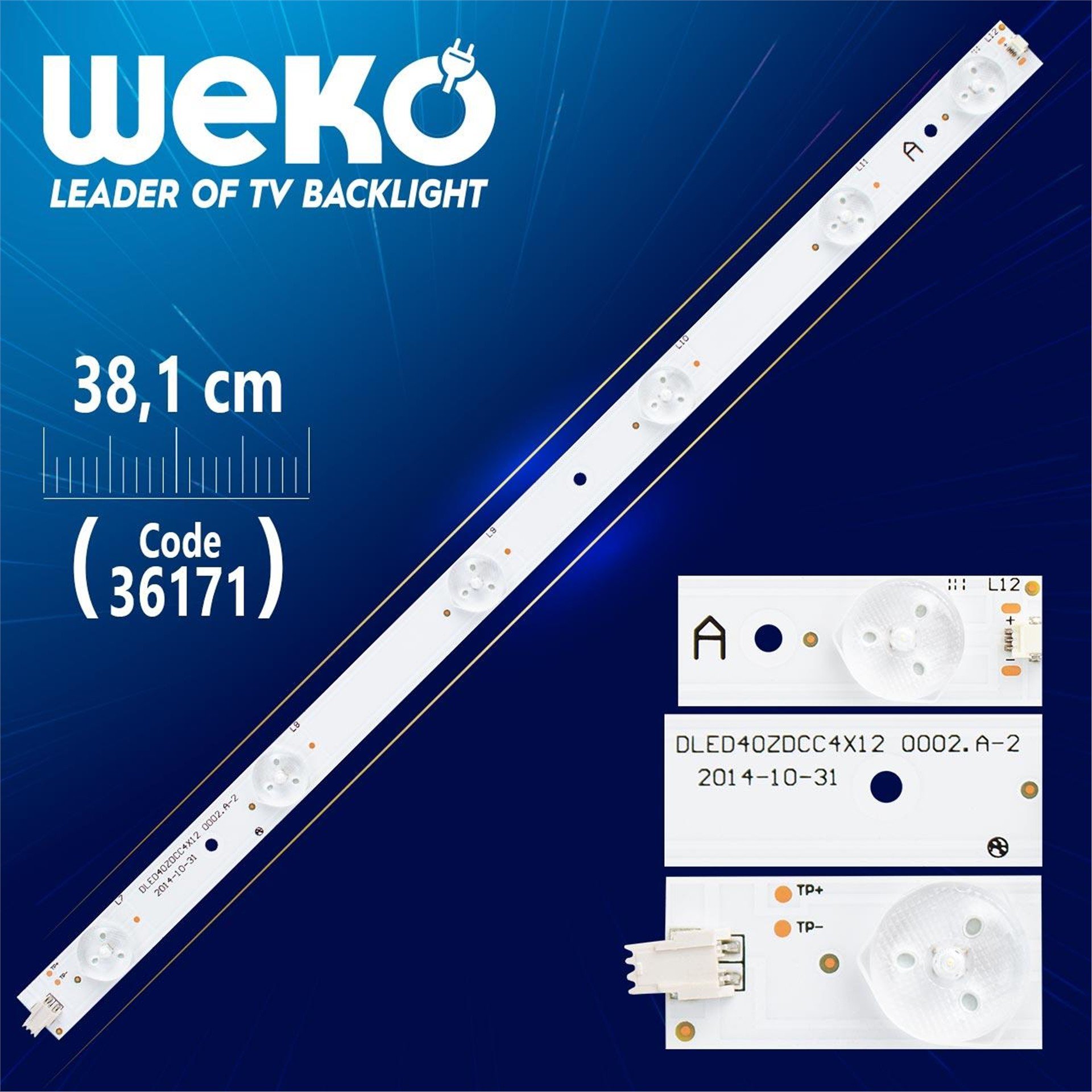 Weko DLED40ZDCC4X12 0002.A-2 (6 LEDLİ) - 38,1 CM - Tv Led Bar - Tv Led Bar