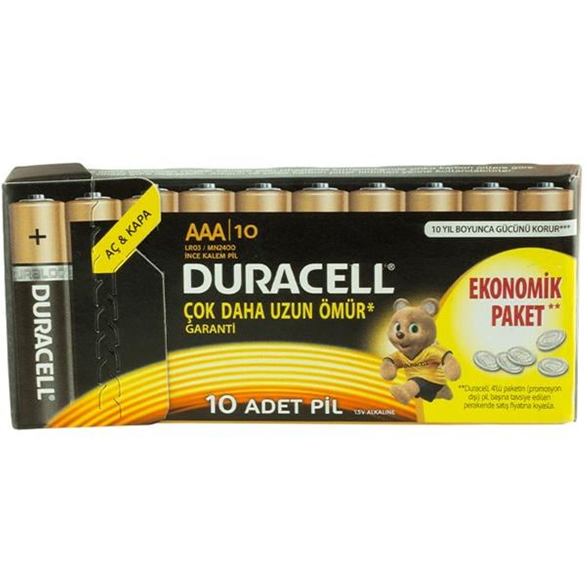 Duracell Duracell Basic Ekonomik AAA İnce Kalem Pil 10'lu Paket - Piller