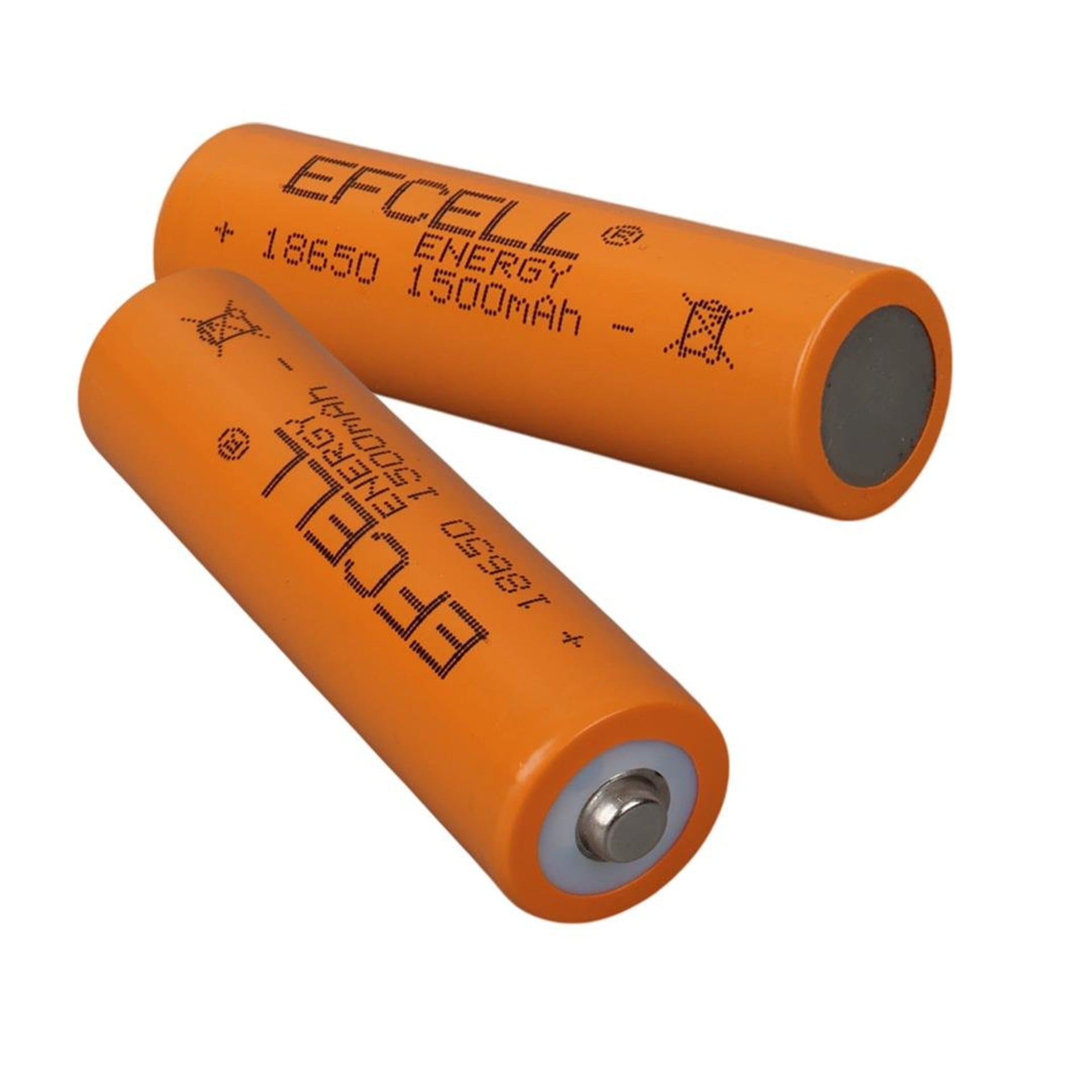 Efcell Efcell 3.7 Volt 1500 mAh Şarj Edilebilir Li-iOn 18650 Başlıklı Pil - Şarjlı Piller