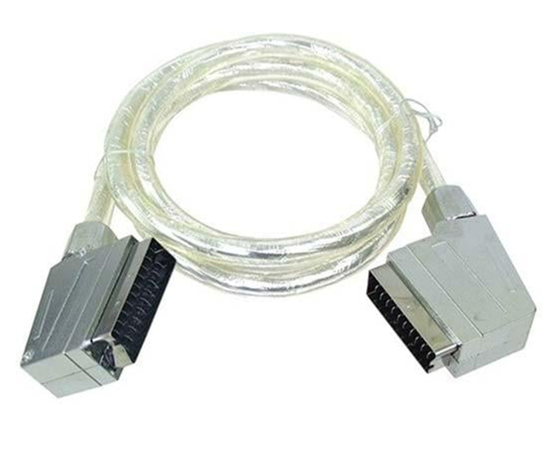 Elektromer Elektromer 1.8 Metre Şeffaf Scart Scart Kablo - Scart Kablolar
