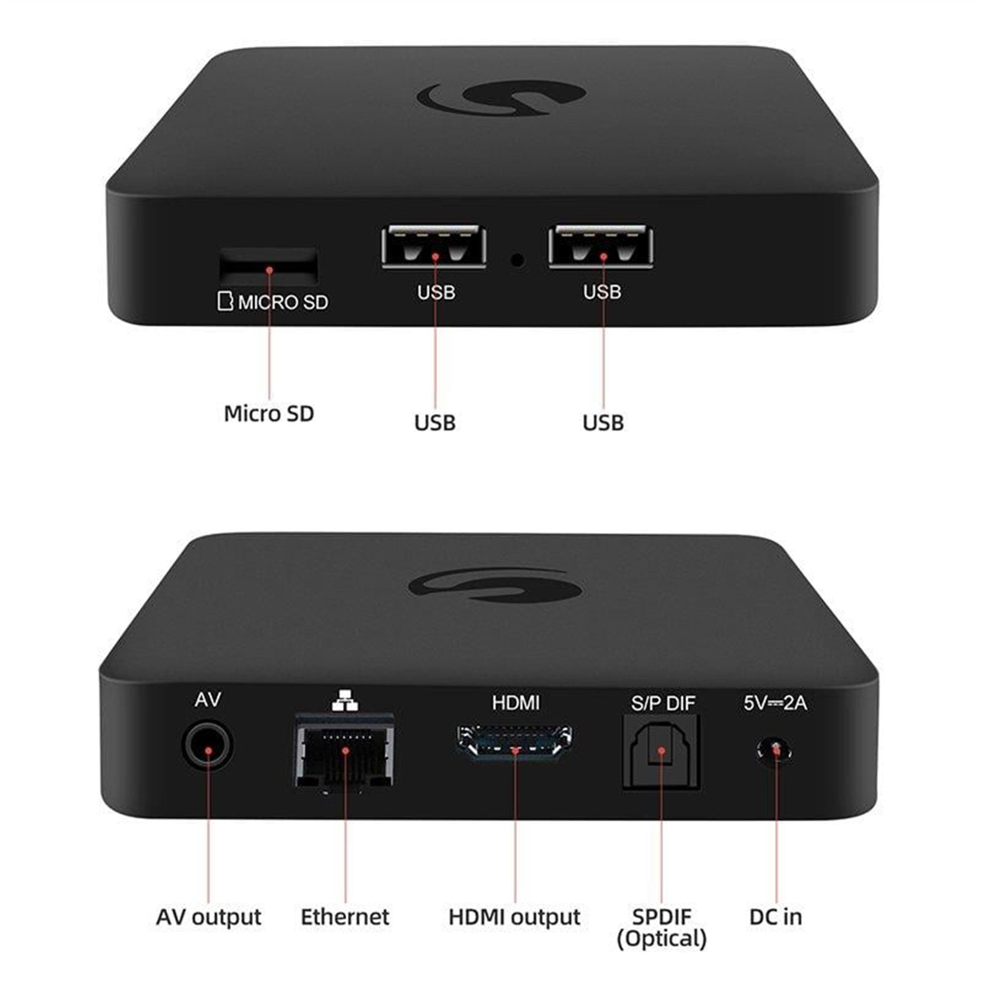 Ematic Ematic AGT419 Netflix & Google Sertifikalı Mini Android TV Box - İP Tv Box