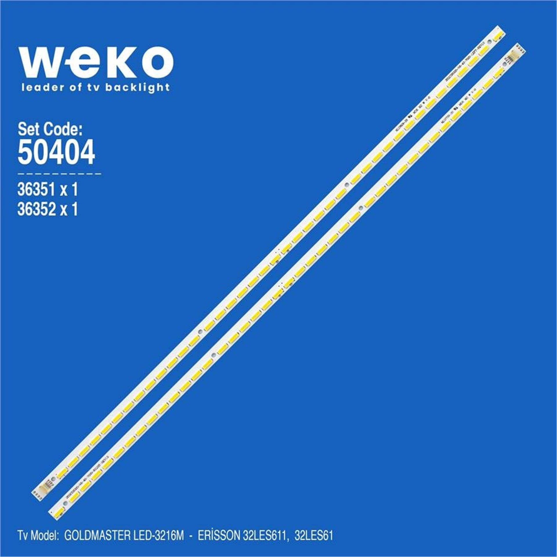 Weko Erisson 32LES611 32'' İnç 2 Adet Tv Led Bar - Erisson Led Bar