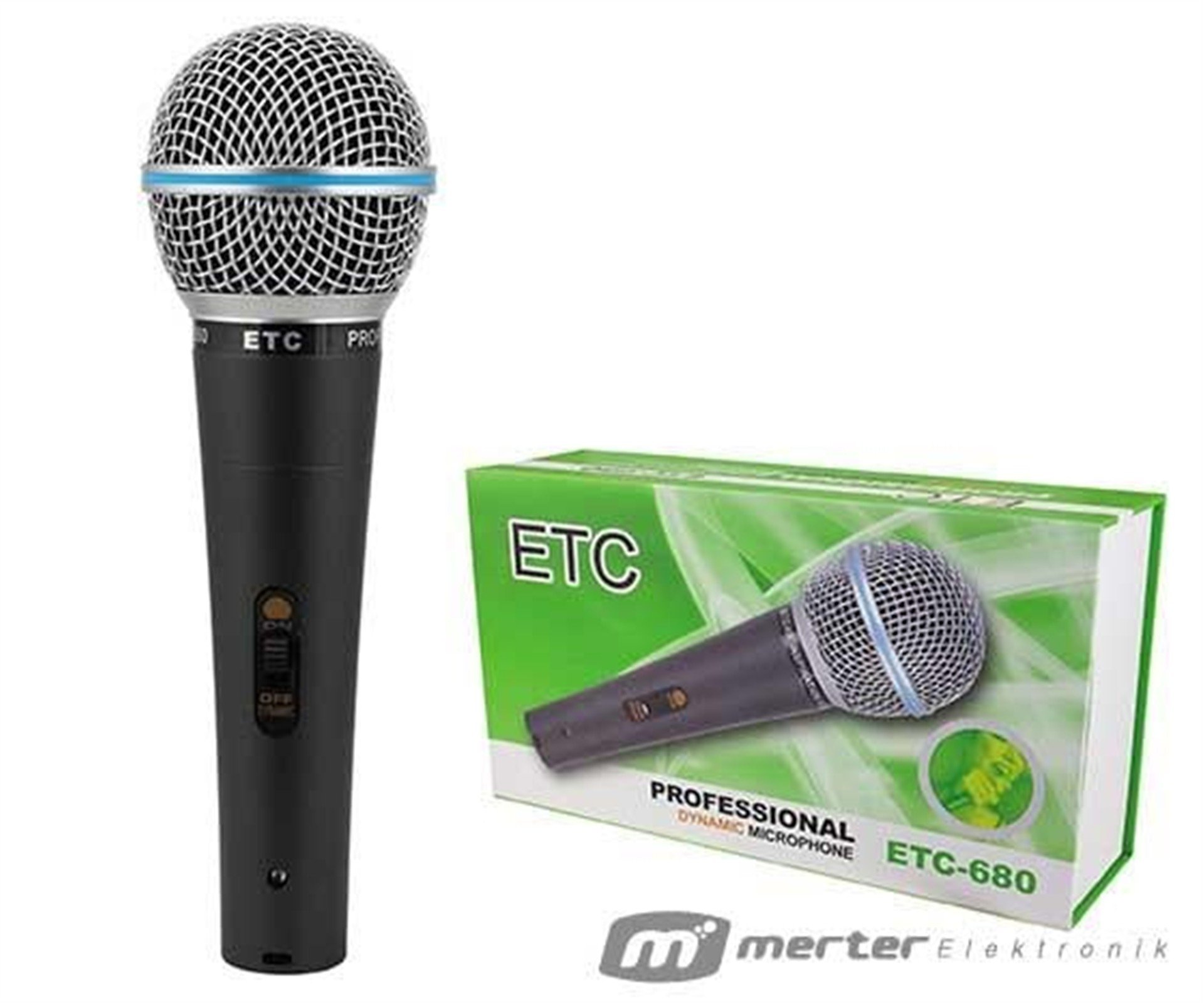 Etc Etc-680 Dinamik Kablolu El Mikrofonu - El Mikrofonları