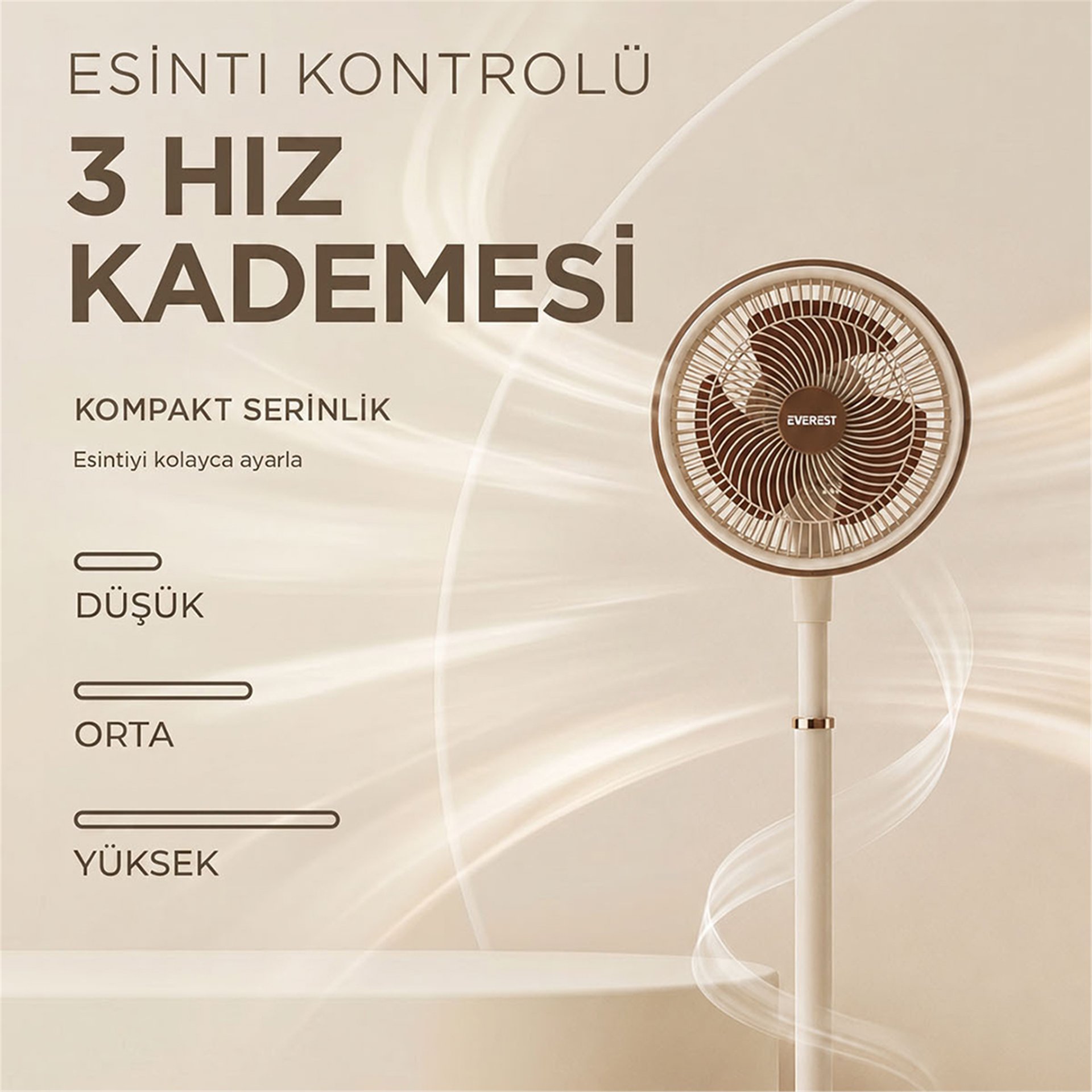 Everest Everest FAN13 Olympos Air Krem/Gold 10