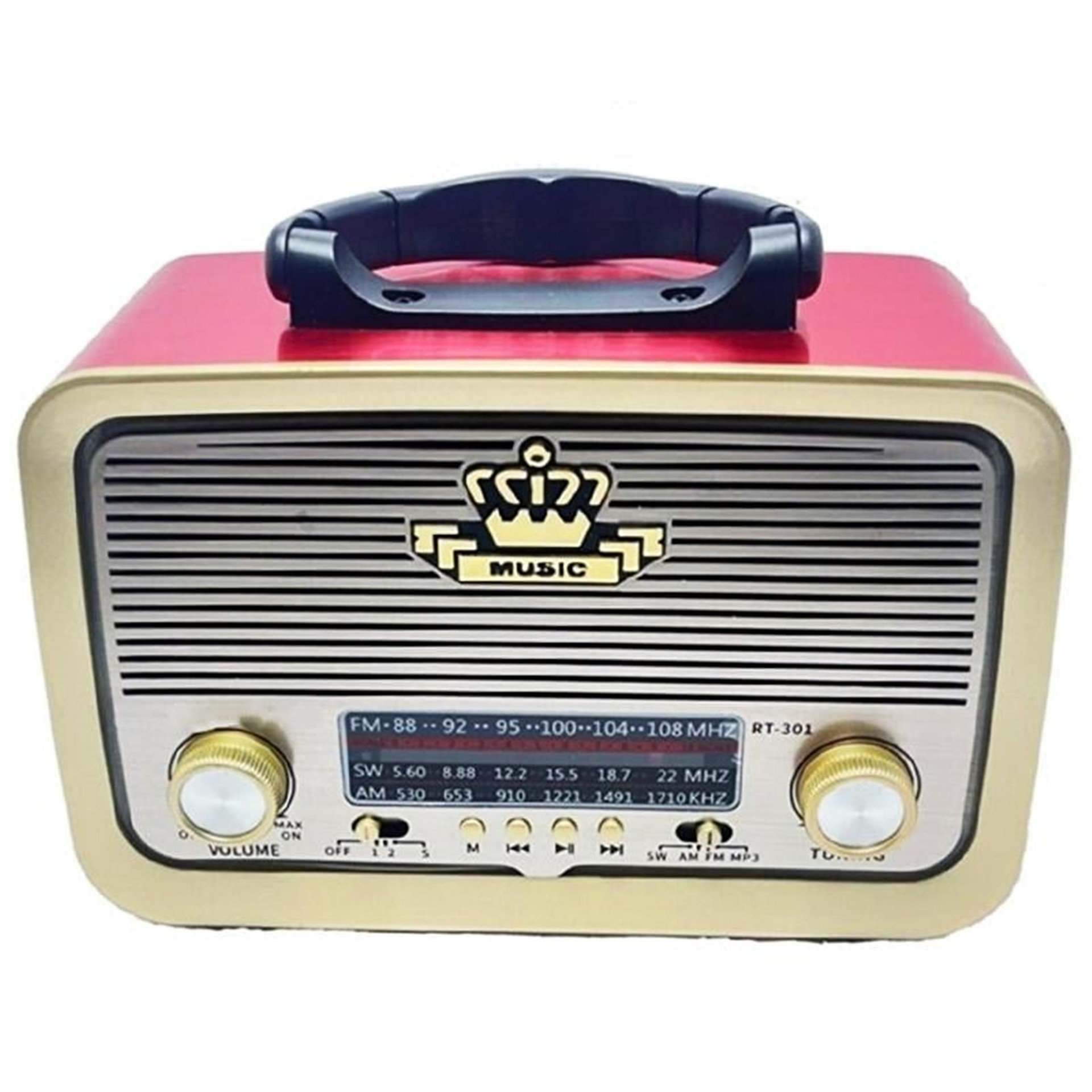 Everton Everton RT-301 USB-SD-FM-Bluetooth Destekli Nostaljik Radyo - Taşınabilir Radyo