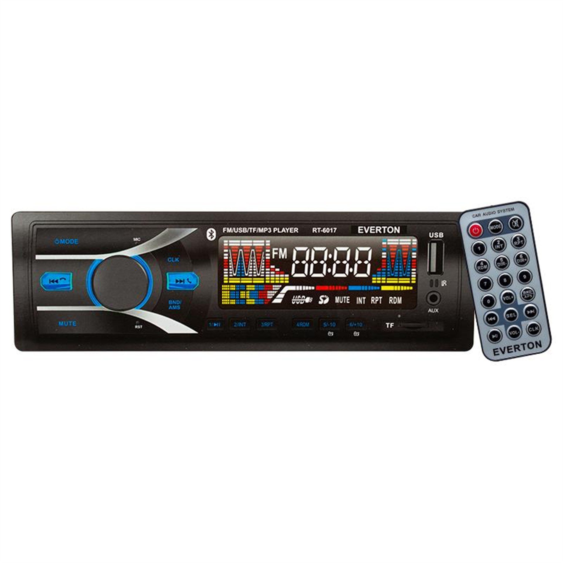 Everton Everton RT-6017 Bluetoothlu USB/SD/FM/AUX/BT MP3 Çalarlı Mekaniksiz Oto Teyp - Oto Teyp