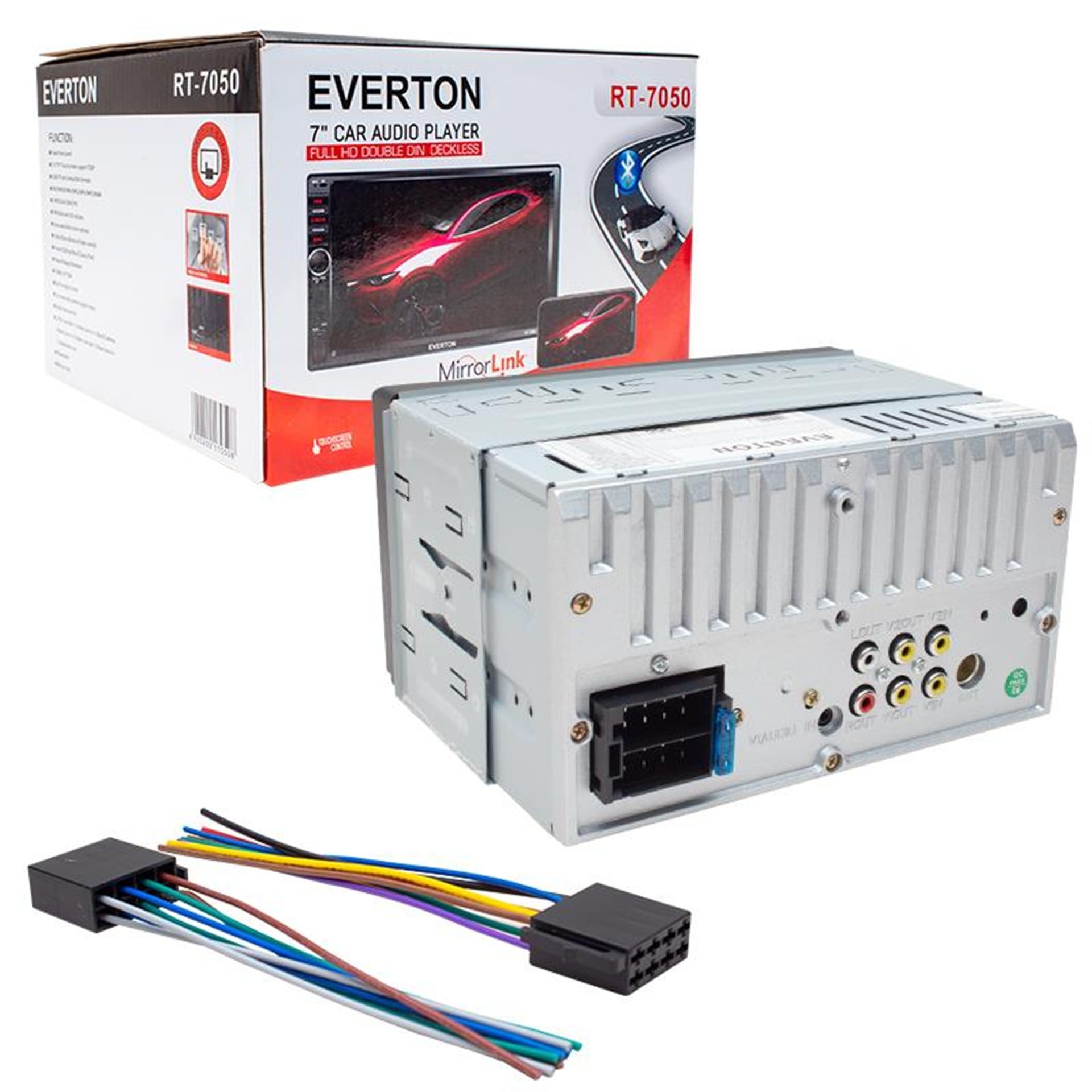 Everton Everton RT-7050 7 inç Tft USB-SD-Bluetooth Double DIN Oto Teyp (Geri Vites Kamera Takılabilir) - Double Teyp