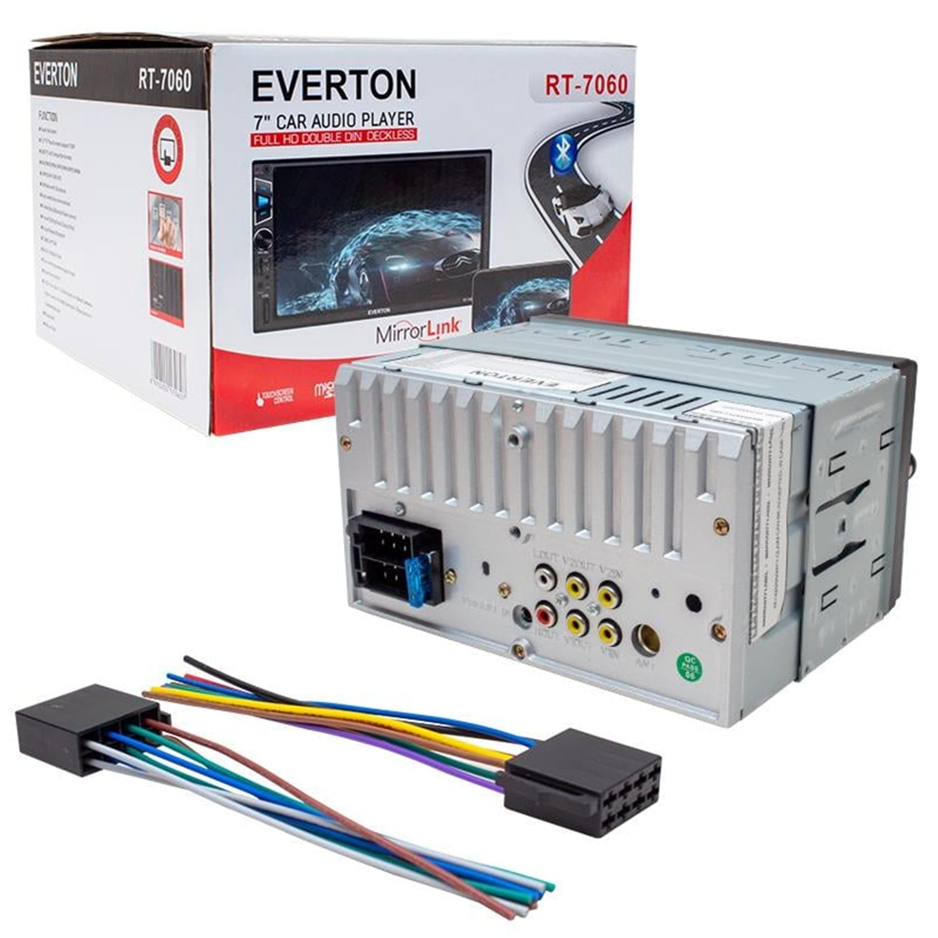 Everton Everton RT-7060 7 inç Tft USB-SD-Bluetooth Double DIN Oto Teyp (Geri Vites Kamera Takılabilir) - Double Teyp