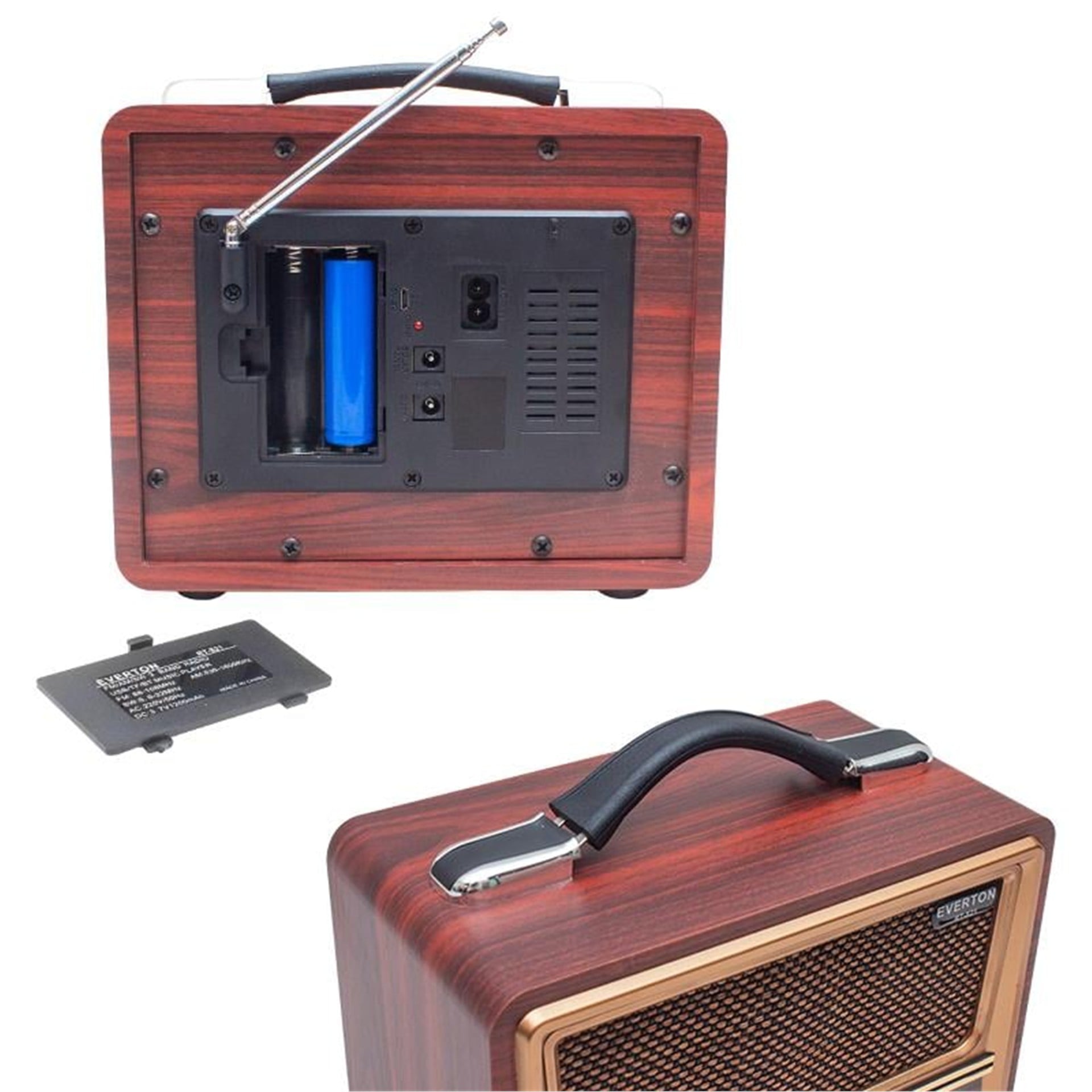Everton Everton RT-821 USB/TF/FM/Bluetooth Destekli Nostaljik Radyo - Taşınabilir Radyo