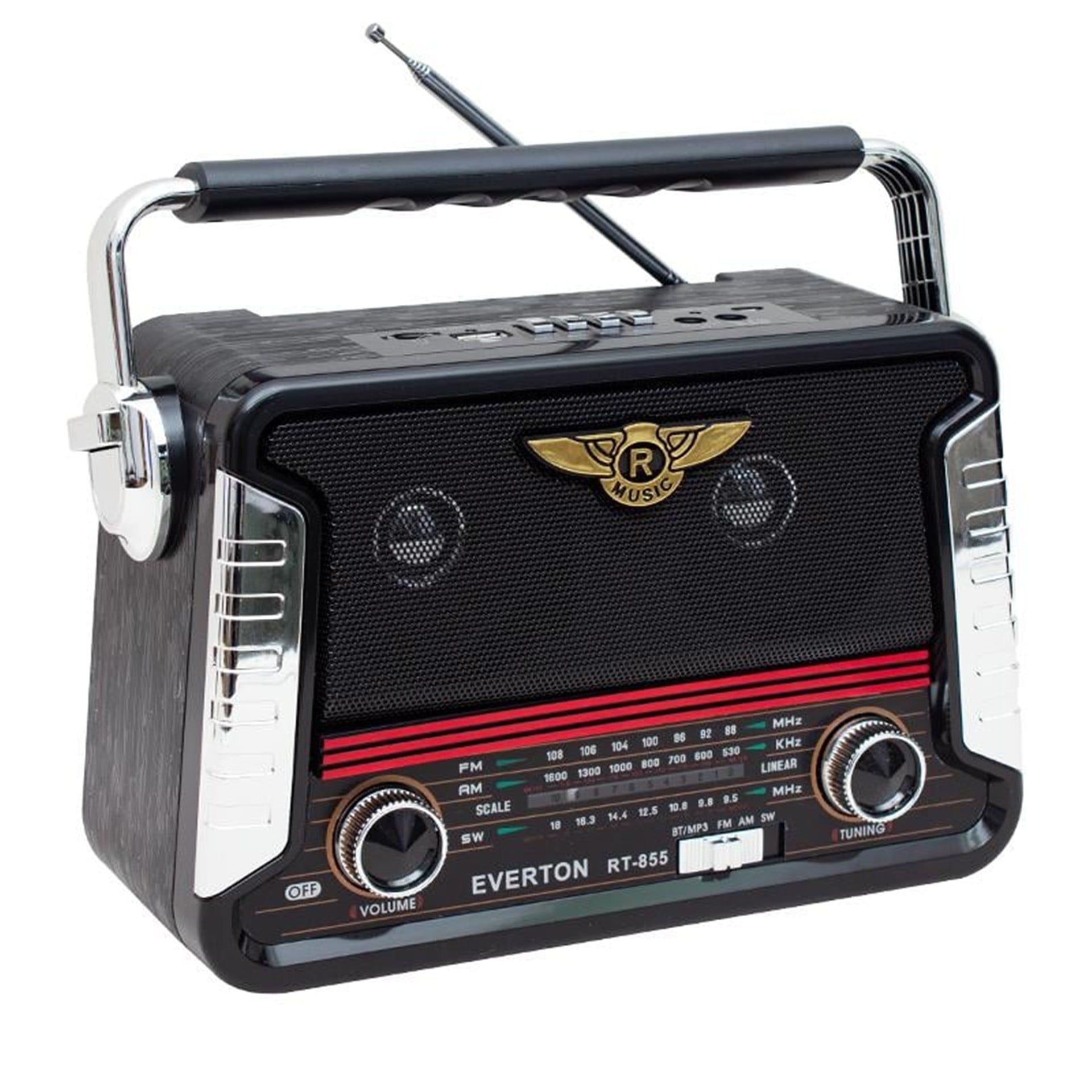 Everton Everton RT-855BT USB-SD-FM-Bluetooth Destekli Nostaljik Radyo - Taşınabilir Radyo