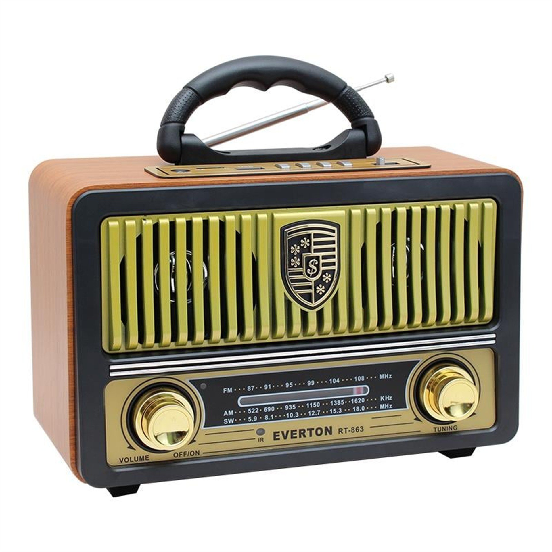 Everton Everton RT-863BT USB/SD/FM/Bluetooth Destekli Kumandalı Nostaljik Radyo - Taşınabilir Radyo
