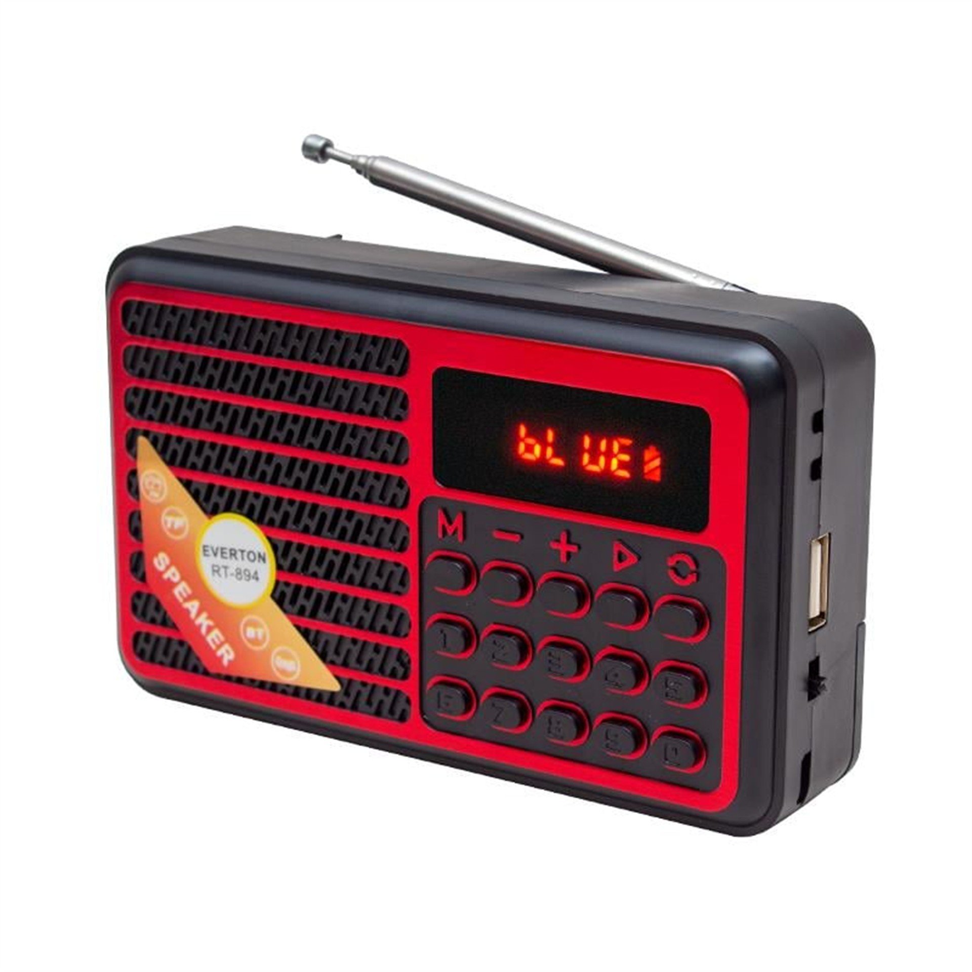 Everton Everton RT-894BT USB/SD/FM/Bluetooth Digital Ekranlı Hoparlör - Taşınabilir Radyo