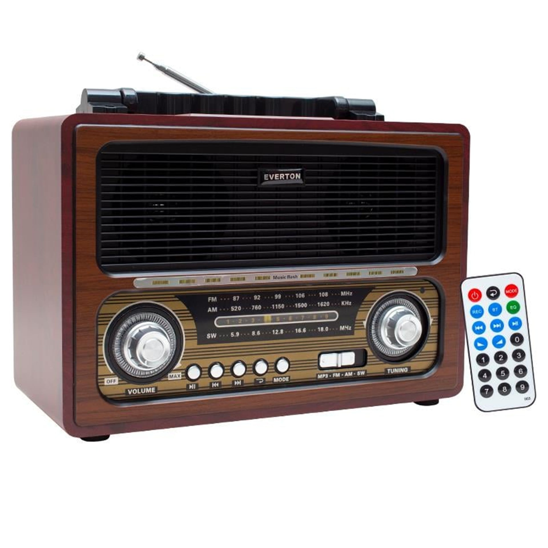 Everton Everton USB-SD-FM-Aux-Bluetooth Destekli Nostaljik Radyo RT-860BT - Taşınabilir Radyo