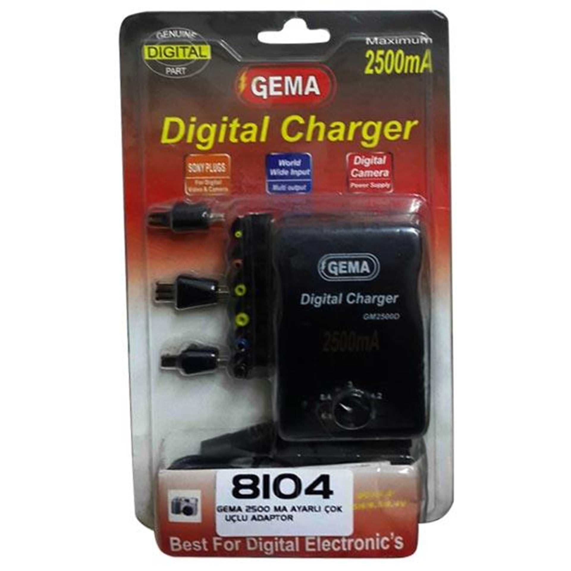 Gema Gema 2.5 Amper Ayarlı Çok Uçlu Adaptor - Adaptörler