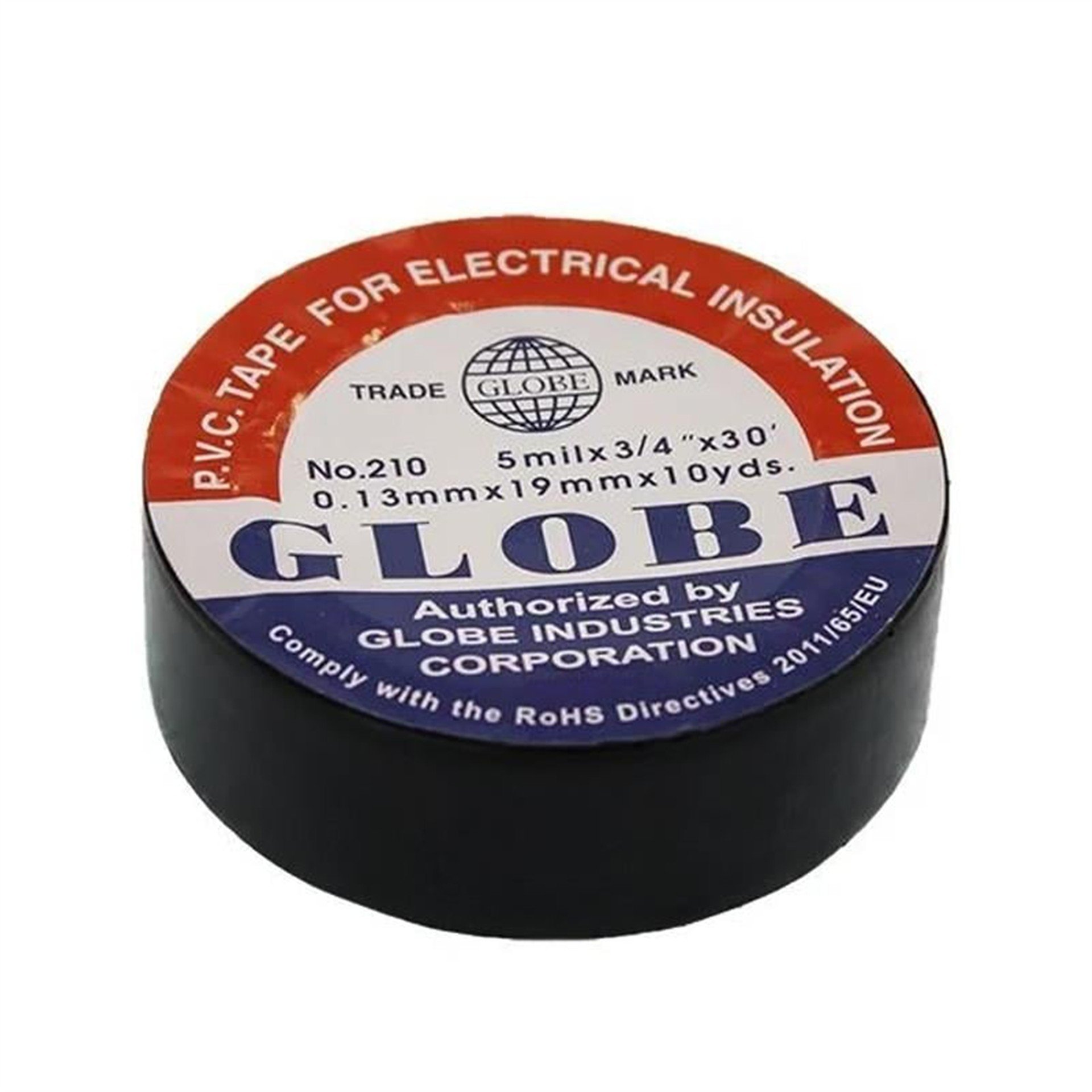 Globe Globe 0.13Mmx19Mm İzole Bant 10'lu Siyah - Kablo Ekipmanları