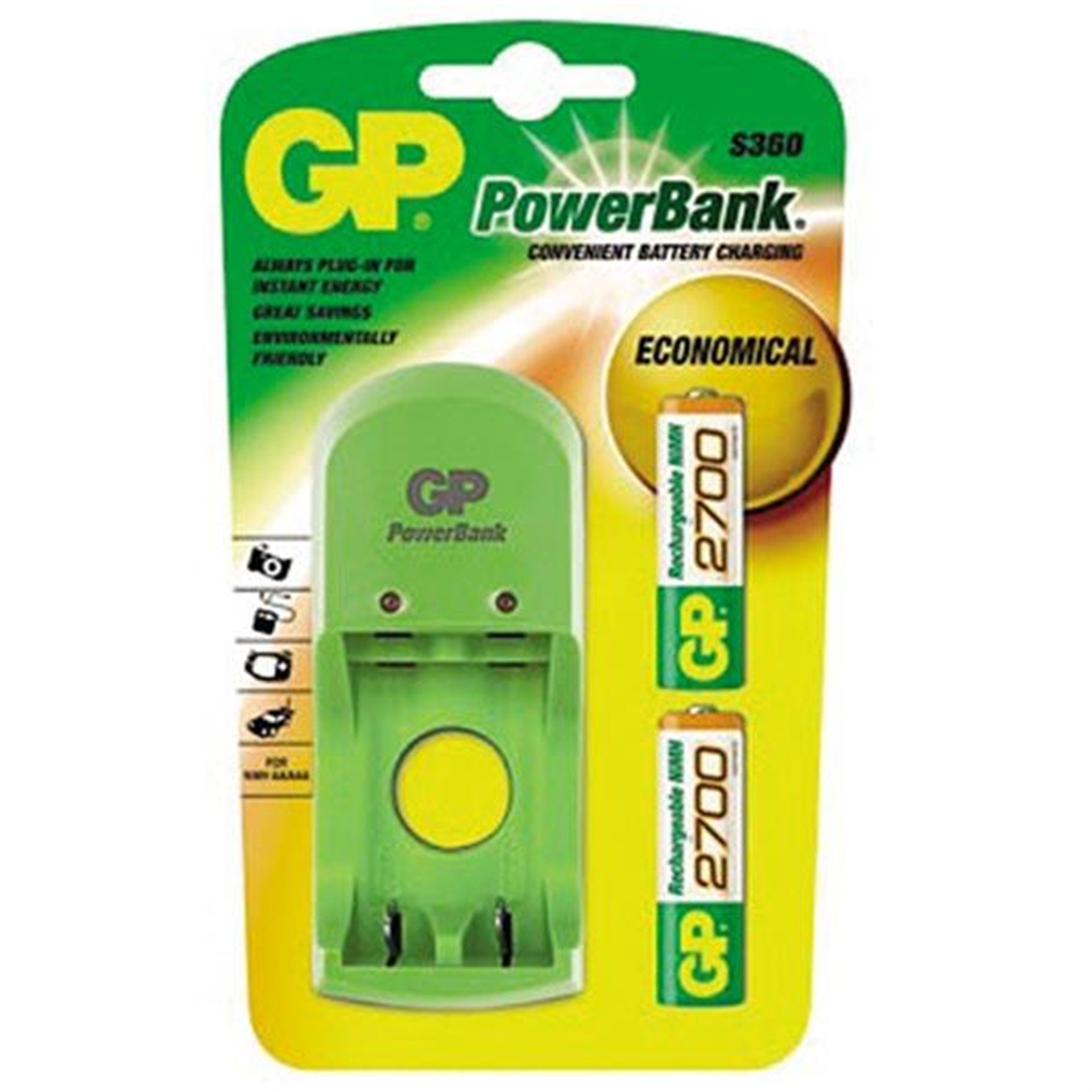GP Gp P.B. S360 2X2700 Pil Şarj Cihazı - Pil Şarj Cihazları
