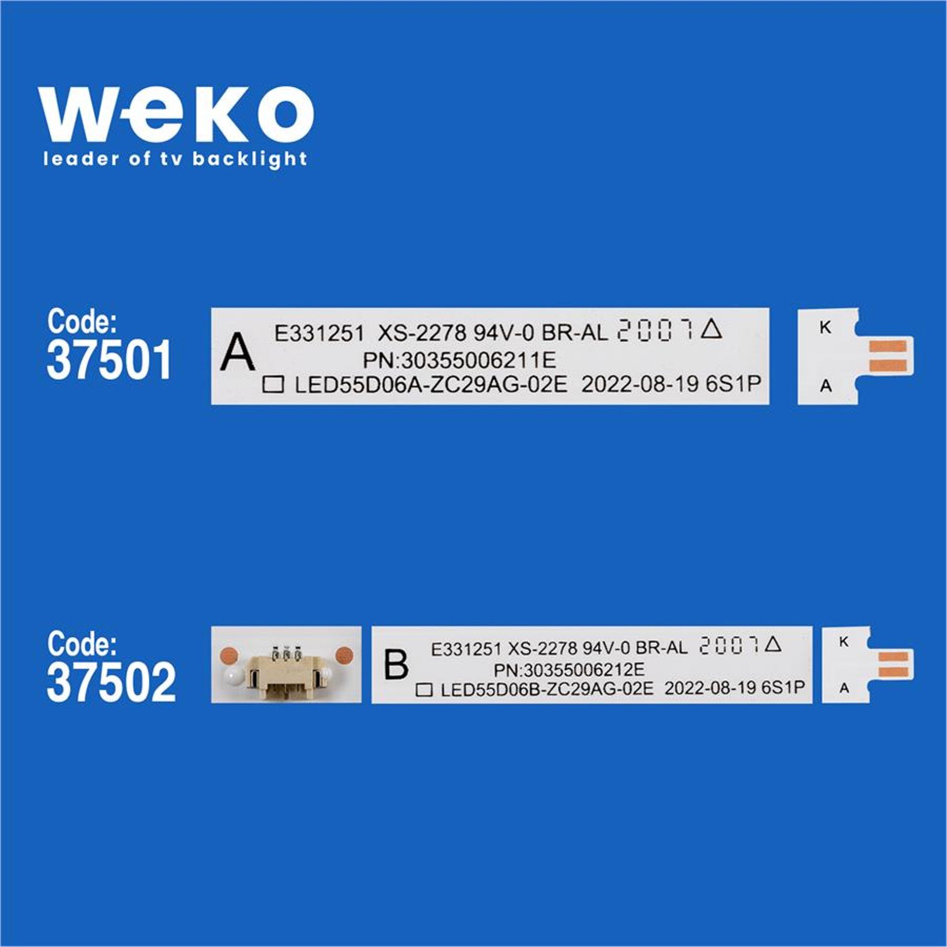 Weko Haier LU55C61 55'' 10 Adet Tv Led Bar - Haier Led Bar