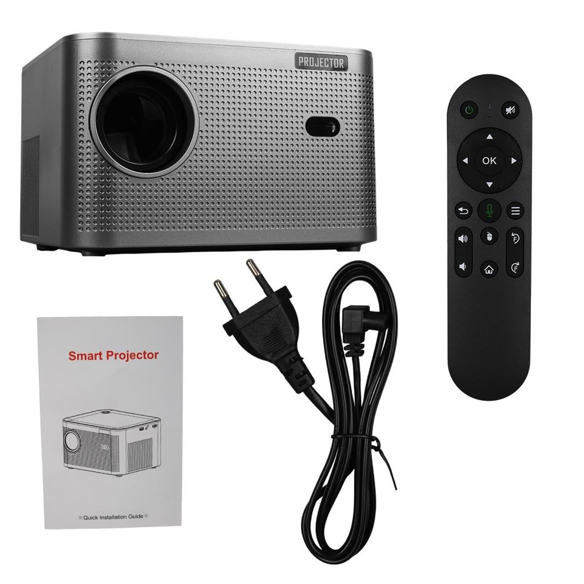Hello Hello HY350 Sesli Komutlu Android 11 Akıllı LED Projeksiyon FHD Kablosuz Görüntü Aktarım Destekli Ev Sinema Sistemi - Projeksiyon Cihazı
