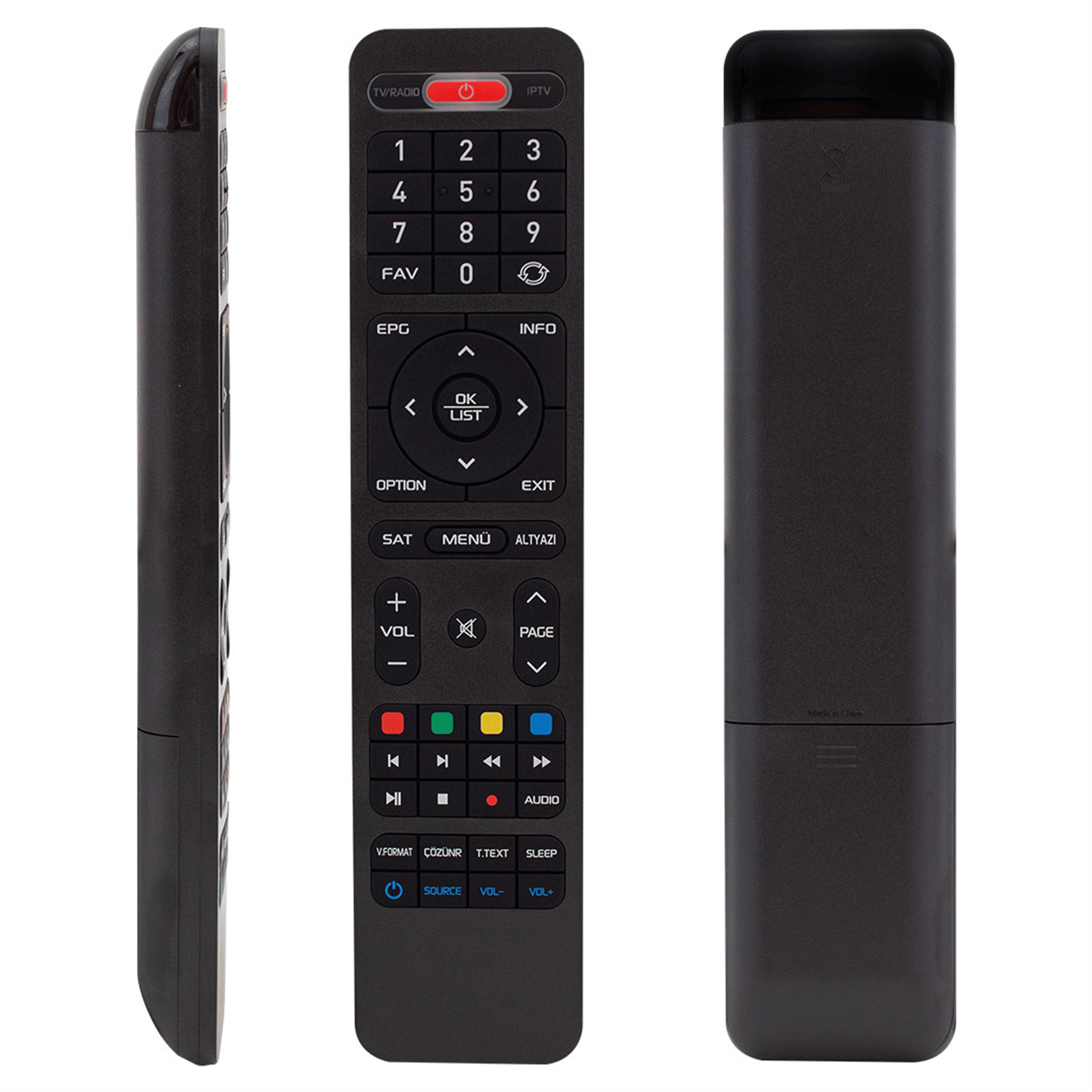 Weko Hiremco GT Turbo V8D Full HD Mini - Hitech Ufo Full HD Mini IP Tv Uydu Kumandası - Hiremco Uydu Alıcı Kumandaları