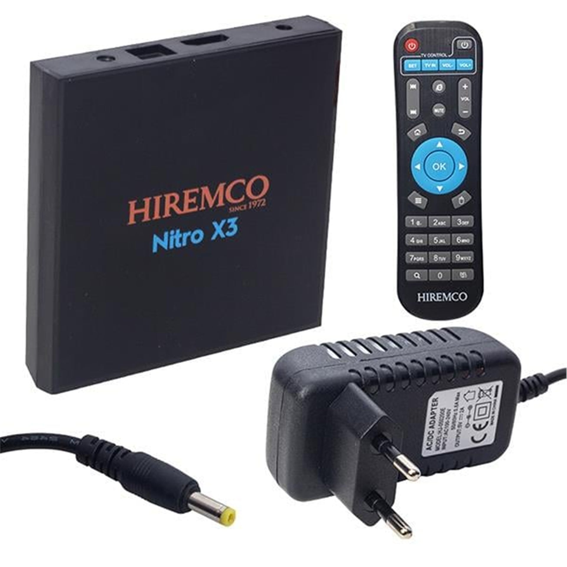 Hiremco Hiremco Nitro X3 9.0 Android 4GB DDR3 Ram 32GB Hafıza Dahili Wifi Netflix Android Box - Hiremco Uydu Alıcısı