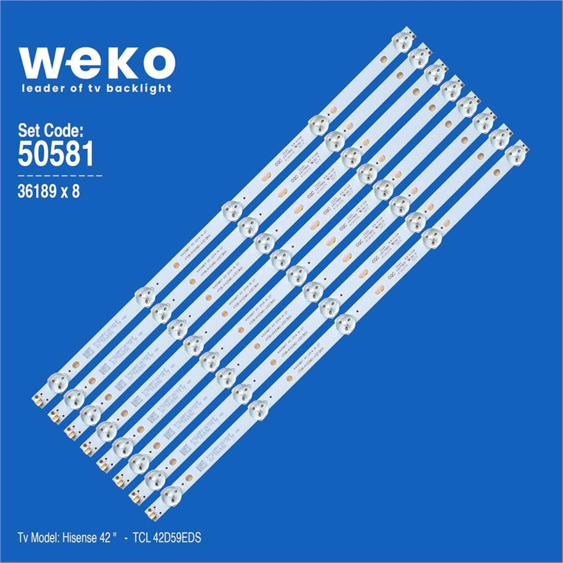 Weko Hisense 42'' İnç 8 Adet Tv Led Bar - Hisense Led Bar