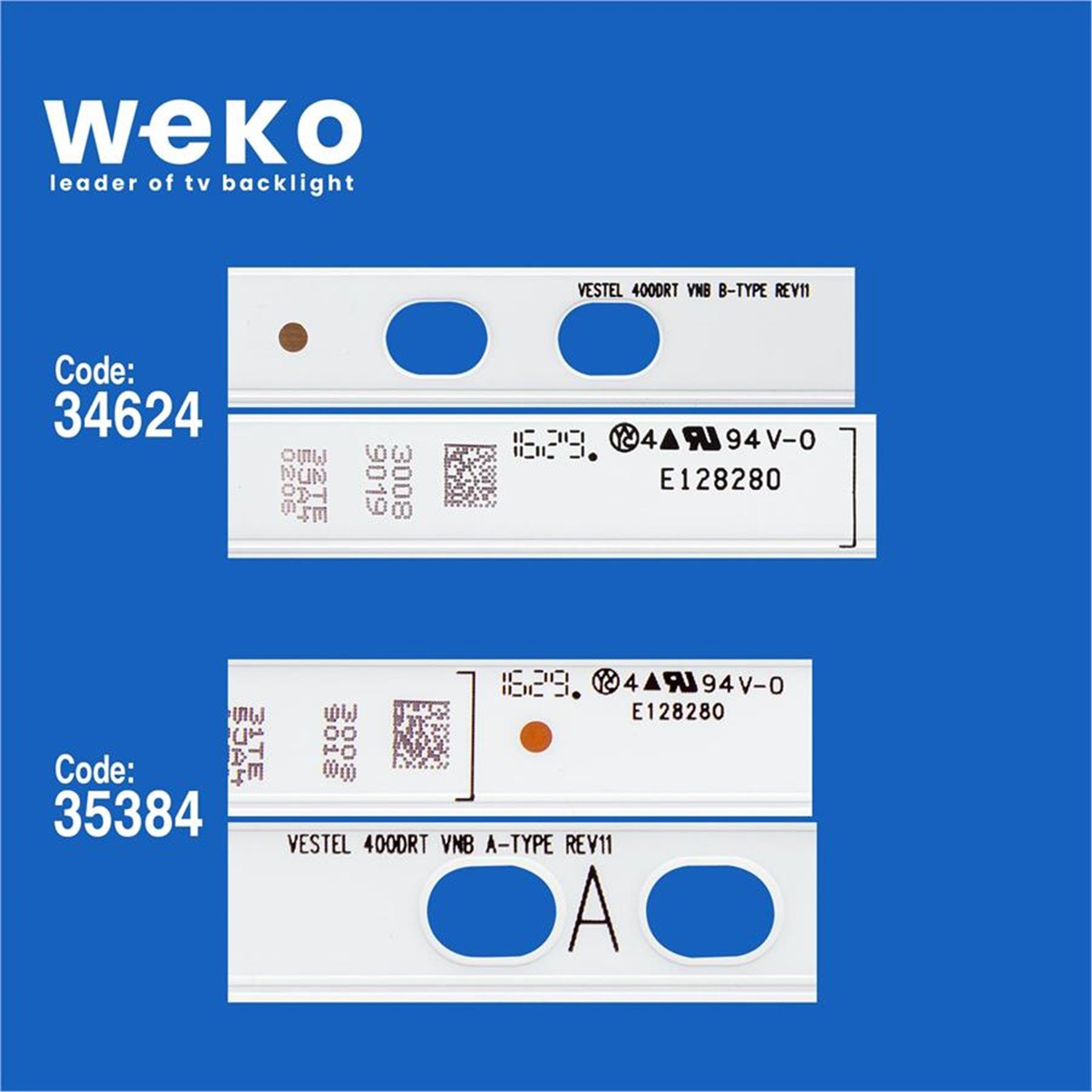 Weko Hitachi 40HT1600FD 40'' İnç 3 Adet Tv Led Bar - Hitachi Led Bar