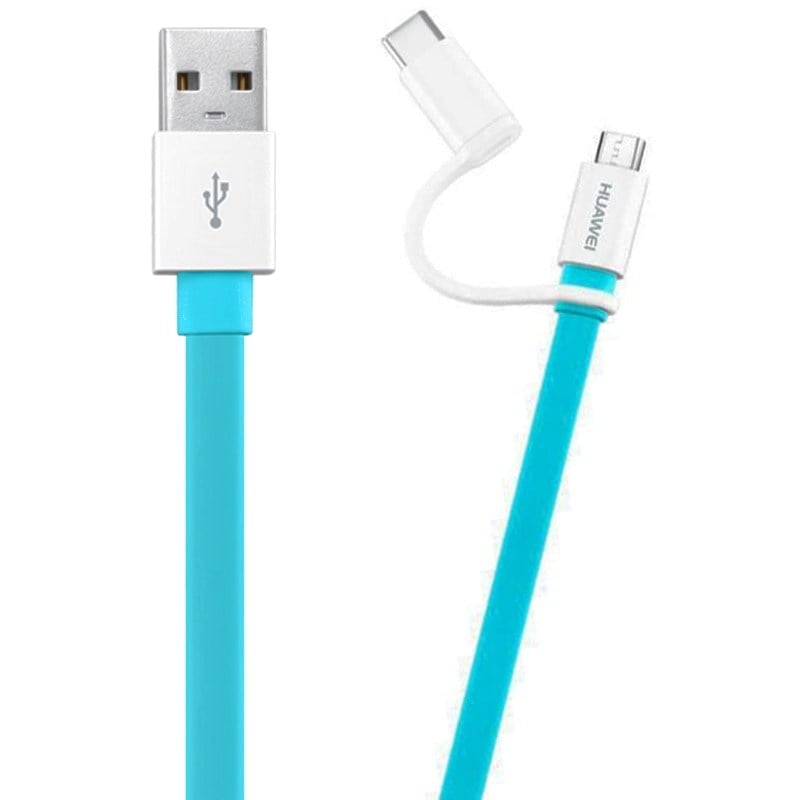 HUAWEI AP55S 2IN1 MİCRO USB + TYPE-C DATA ŞARJ KABLOSU
