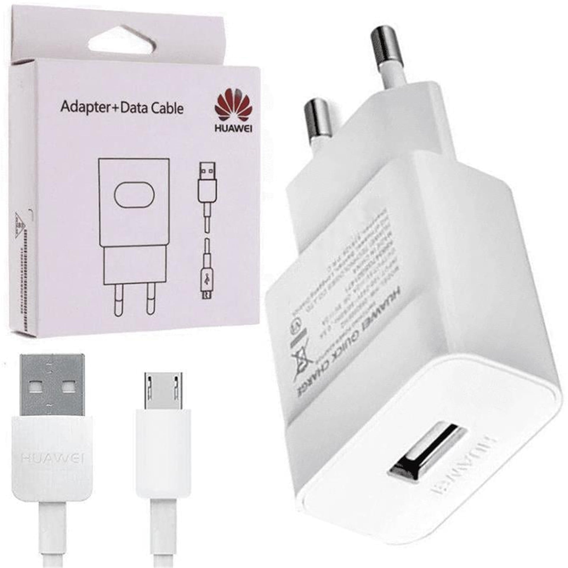 Huawei Huawei HW-050200E01 5 Volt 2 Amper Hızlı Şarj Aleti - Micro Usb Data Kablosu - Şarj Cihazları