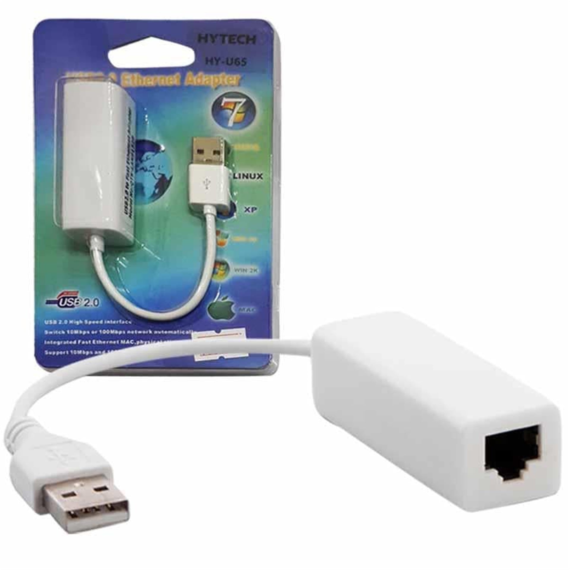Hytech Hytech HY-U65 Usb 2.0 To RJ45 Ethernet Çevirici - Çevirici Dağıtıcı