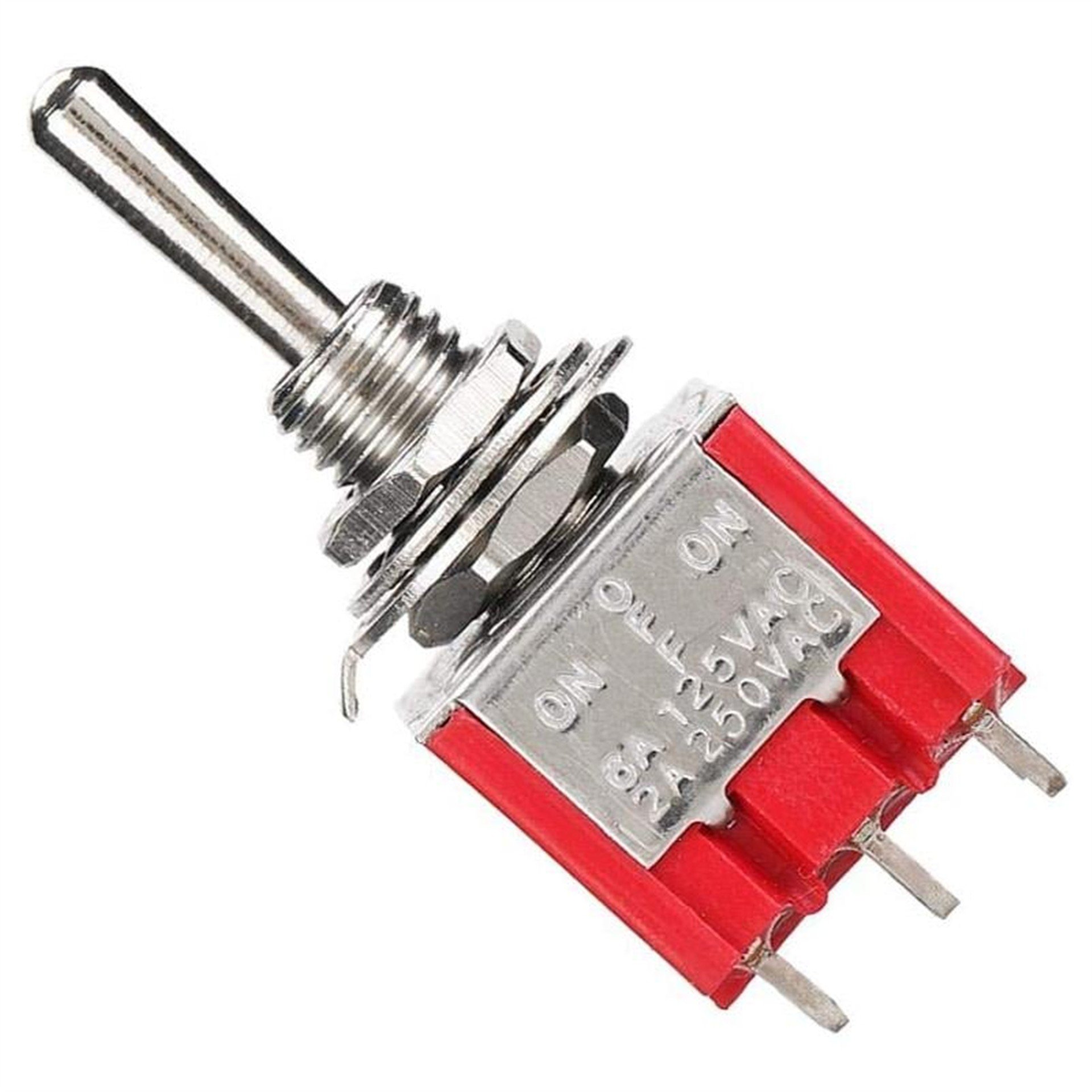 Powermaster IC-148B  9 Pin On-Off Ø6Mm Toggle Switch MTS-303 - Fiş - Jack - Şase - Buton - Konnektör