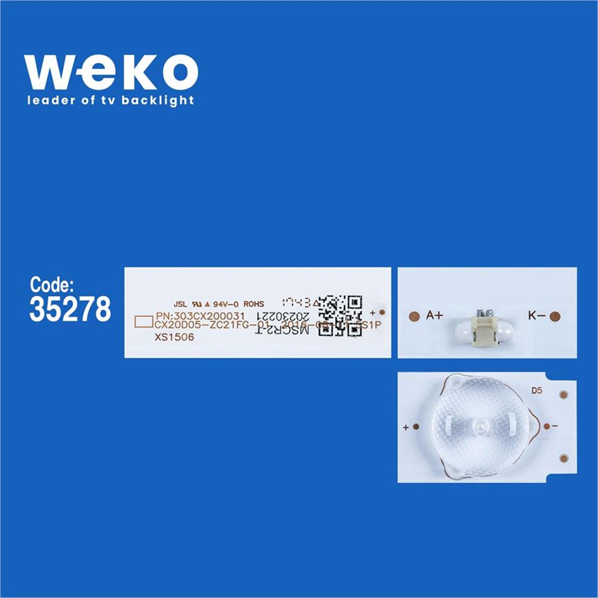 Weko Jameson JS-2000 20'' İnç 2 Adet Tv Led Bar - Jameson Led Bar