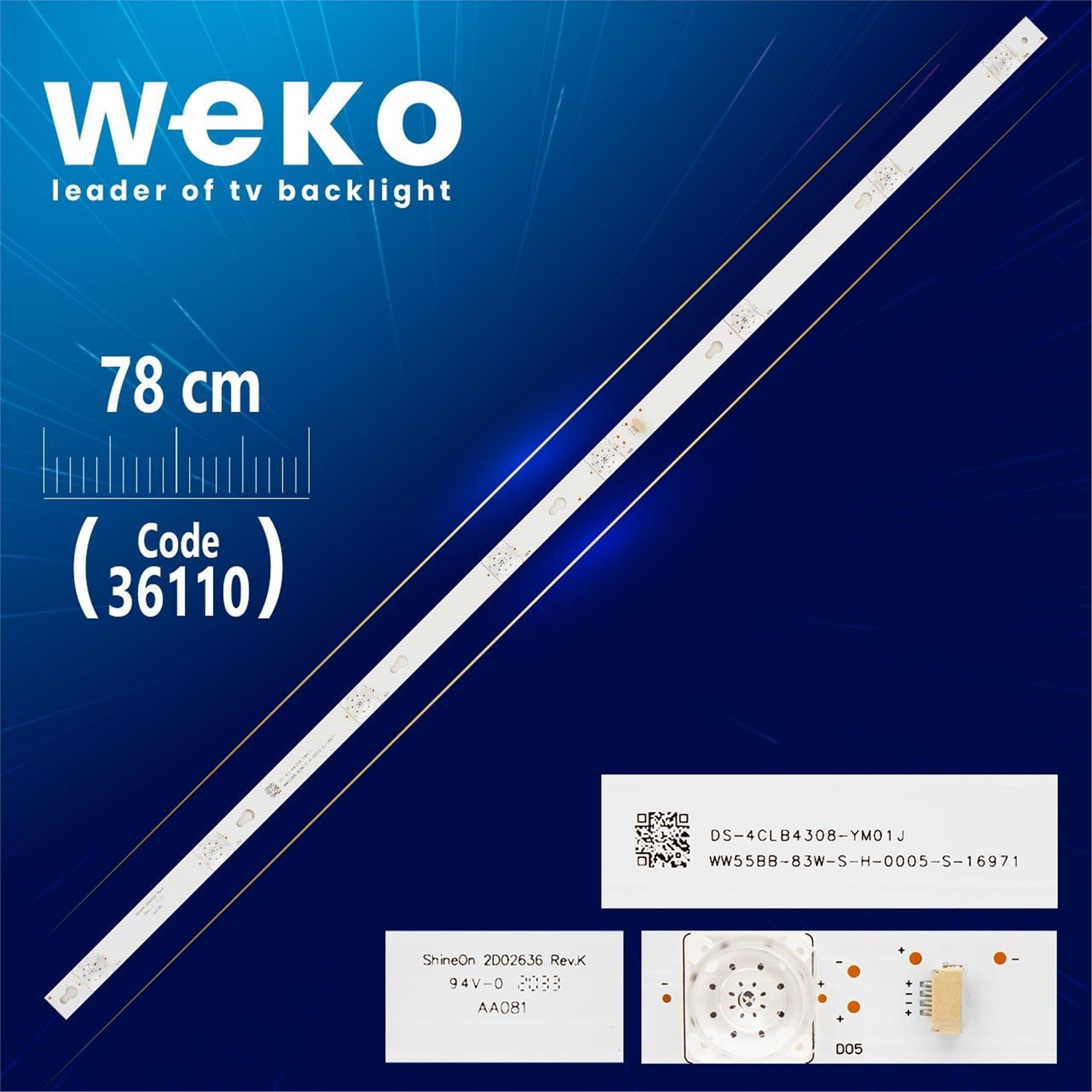 Weko JL.D43081330-349AS-M FZD-03 E348124HN 81 Cm Tv Led Bar - Tv Led Bar