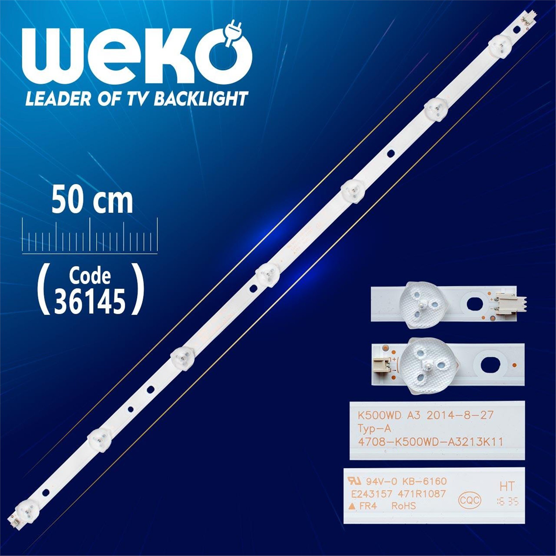 Weko K500WD 4708-K500WD-A3213K11 TYP-A Tv Led Bar - Tv Led Bar