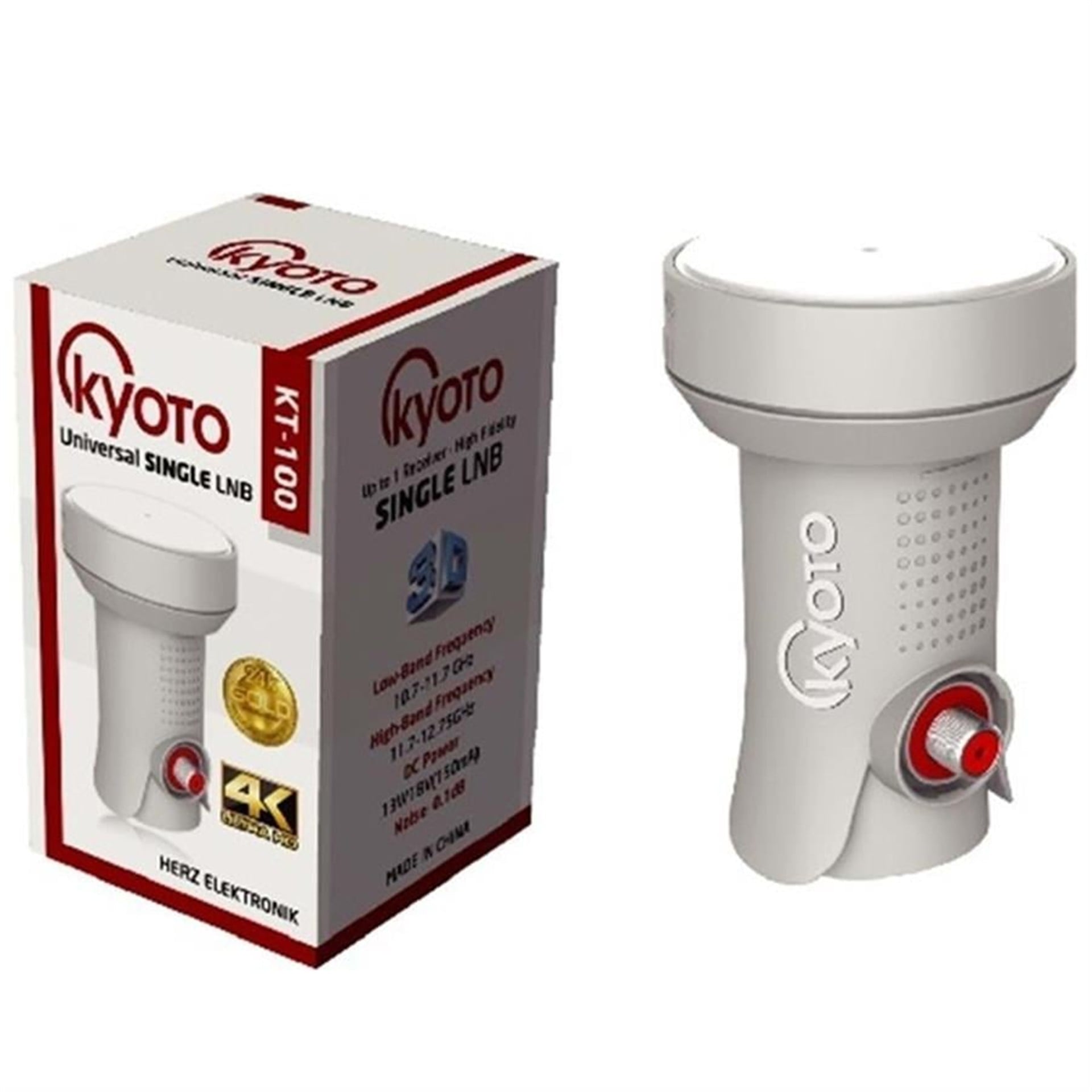 Kyoto Kyoto KT-100 Universal 0.1 Db Tekli Lnb - Tek Çıkışlı LNB