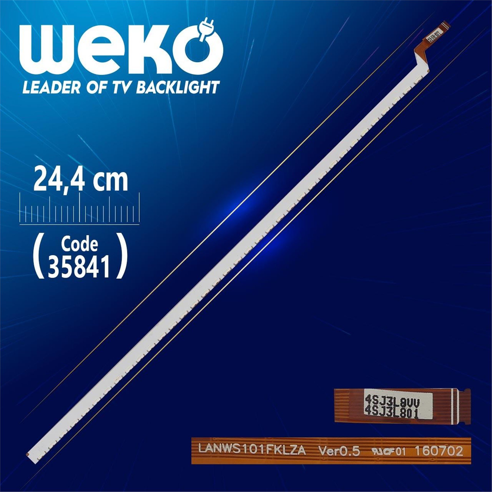 Weko LANWS101FKLZA VER0.5 - 4SJ3L8VV - 4SJ3L801 - 24.4 Cm 36 Ledli - WK-1303 Led Tv Bar - Tv Led Bar