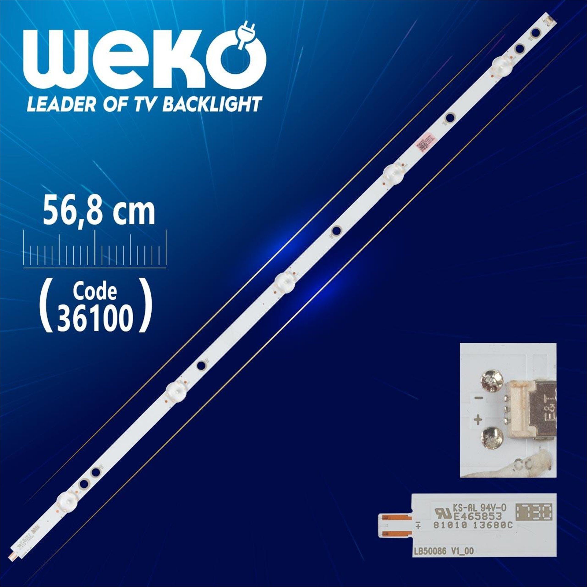 Weko LB50086 V1_00 210BZ05DR 56.8 Cm Tv Led Bar - Tv Led Bar