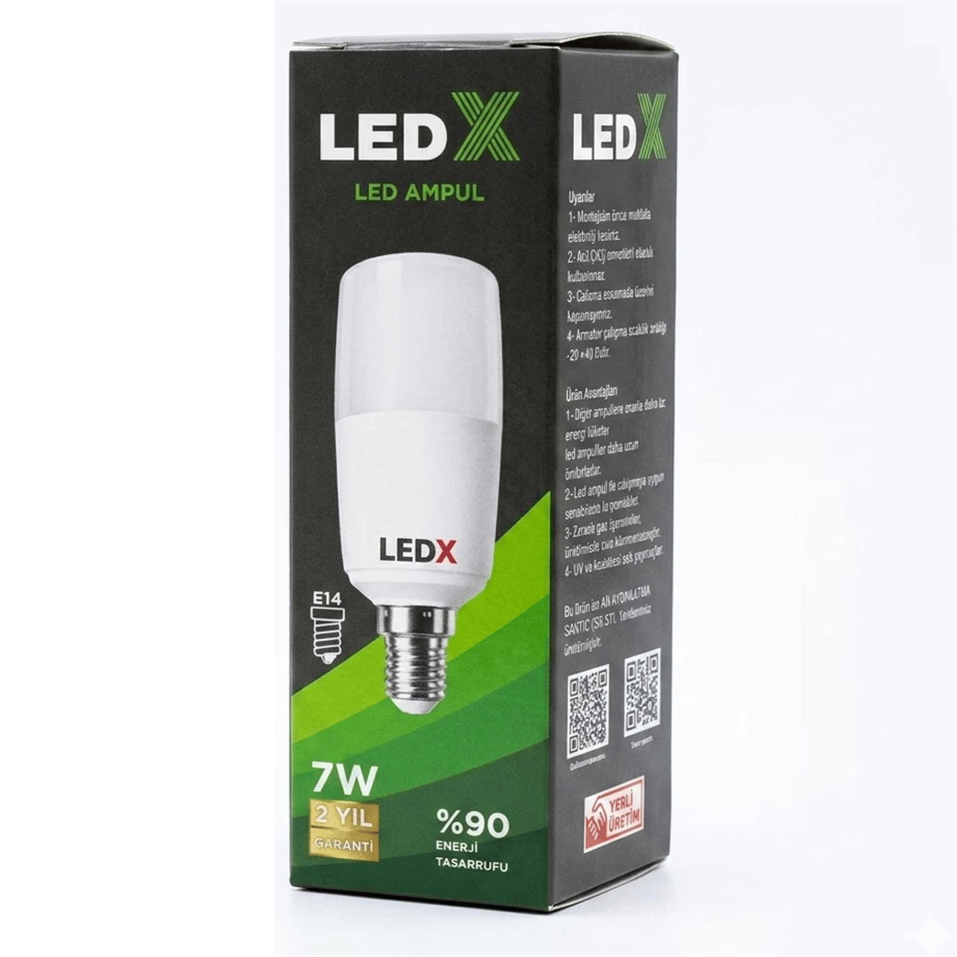 Reyonex Ledx Al-Cll 7 Watt 6500K Soğuk Beyaz Silindir E14 Led Ampul - Led Ampuller