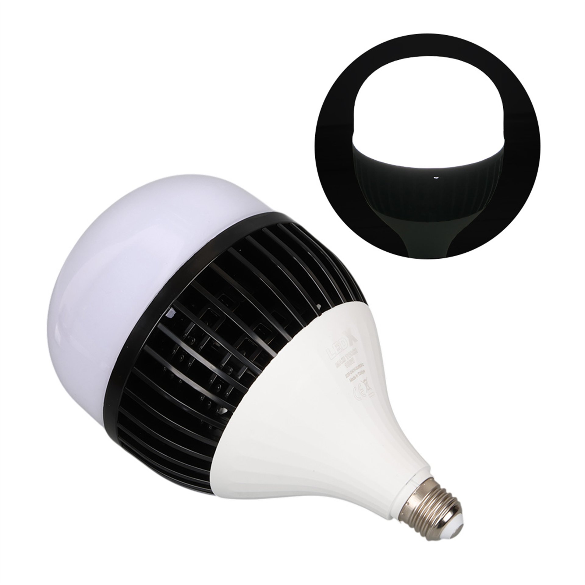 LedX LedX AL-TH80 Akım Korumalı 80 Watt 7200 Lümen E27 Beyaz Maxi Kristal Torch Led Ampul - Led Ampul Aydınlatma