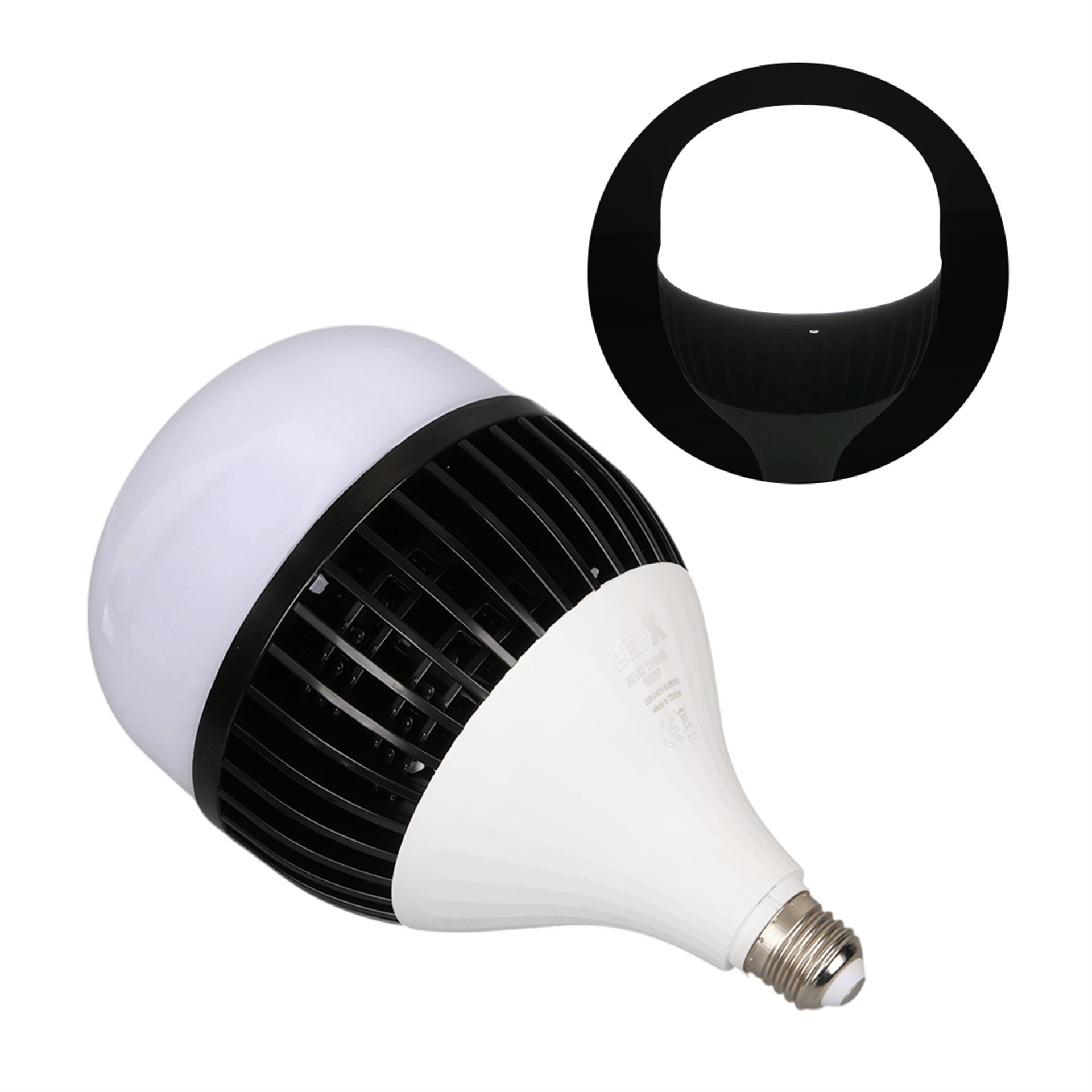LedX Ledx AL-TH80 Akım Korumalı 80 Watt 7200 Lümen E27 Beyaz Maxi Kristal Torch Led Ampul - Led Ampul Aydınlatma
