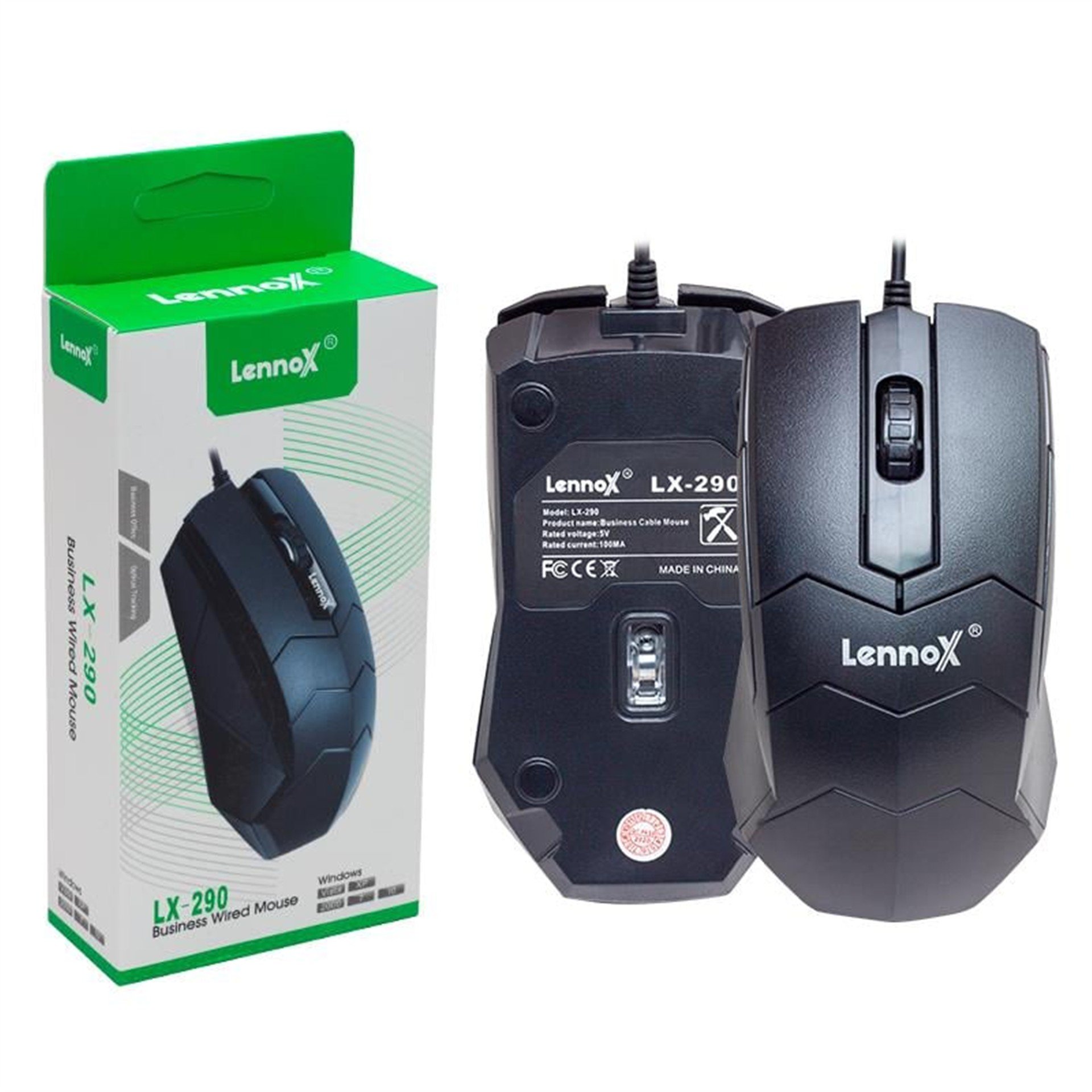 Lennox Lennox LX-290 1600 DPI Kablolu Mouse - Mouse