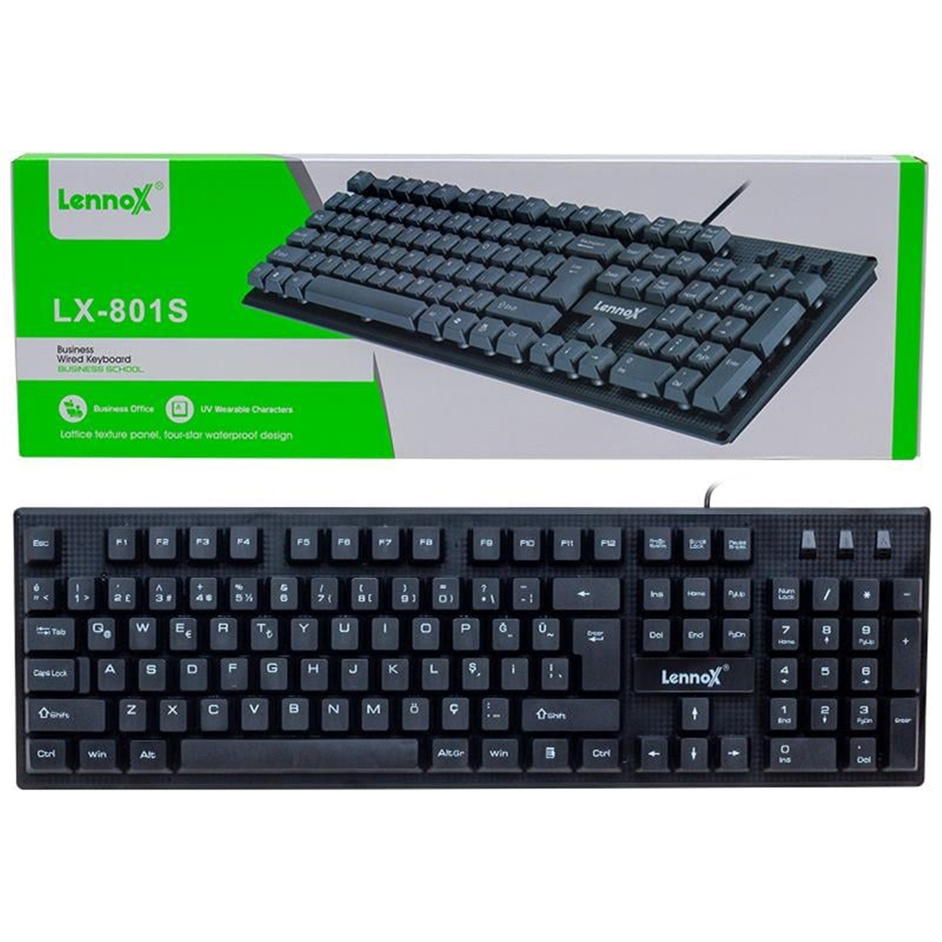Lennox Lennox LX-801S Usb Kablolu Klavye - Klavye