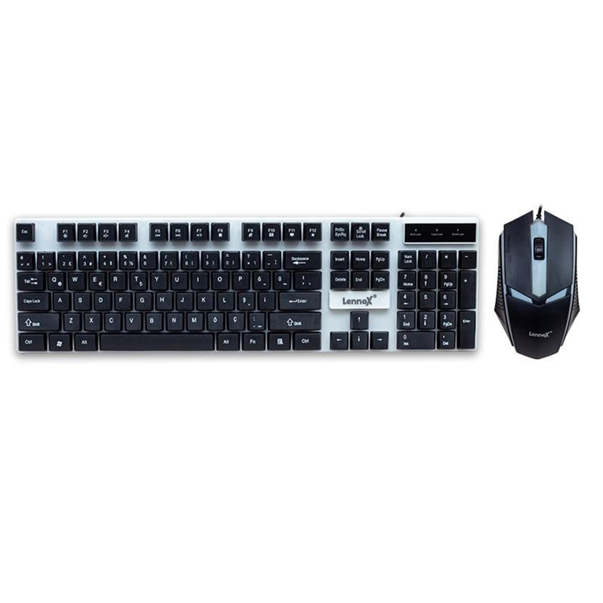 Lennox Lennox LX-815 Kablolu Gaming Oyuncu Klavye Mouse Set - Gaming Klavye