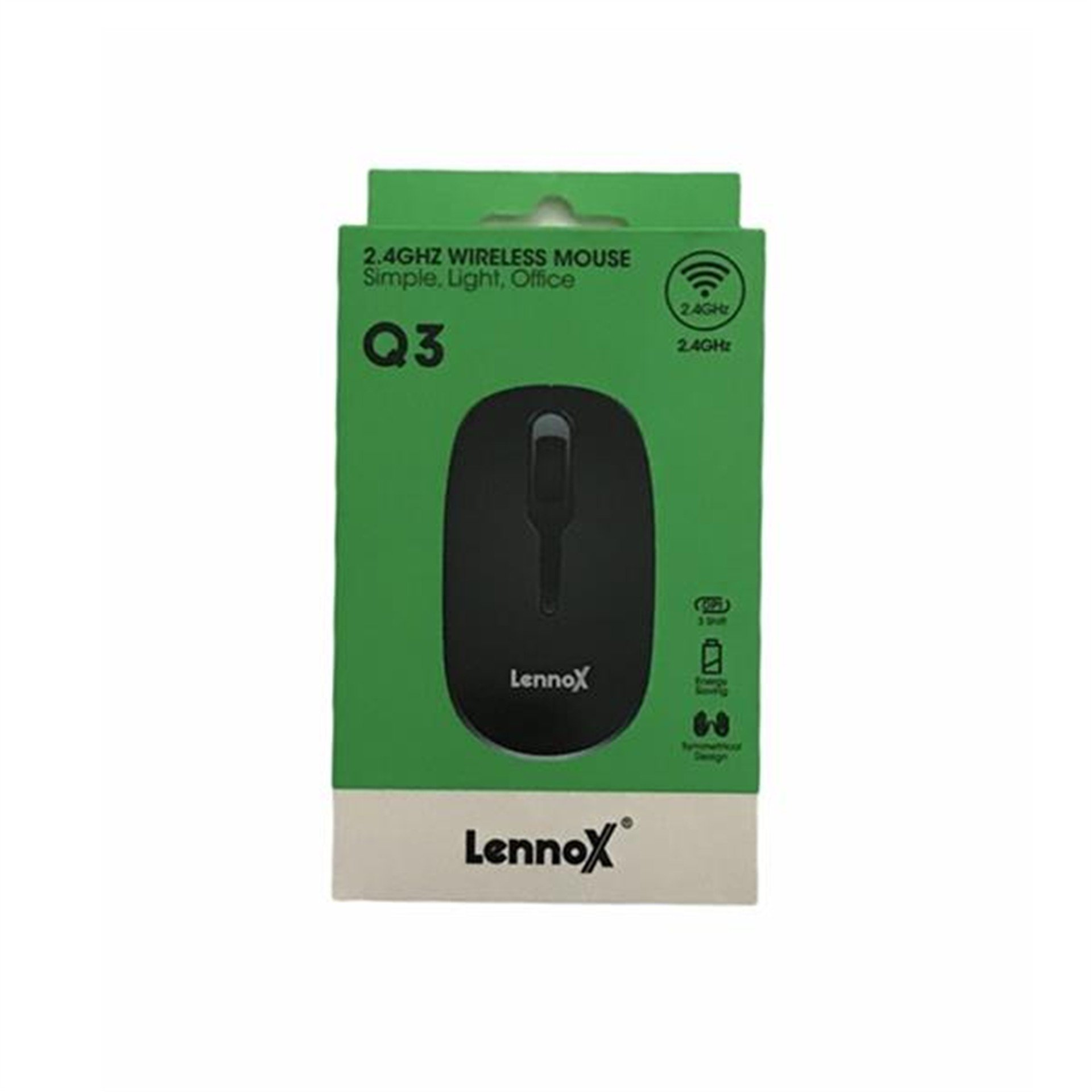Lennox Lennox Q3  800-1200 DPI 2.4Ghz Kablosuz Mouse - Mouse