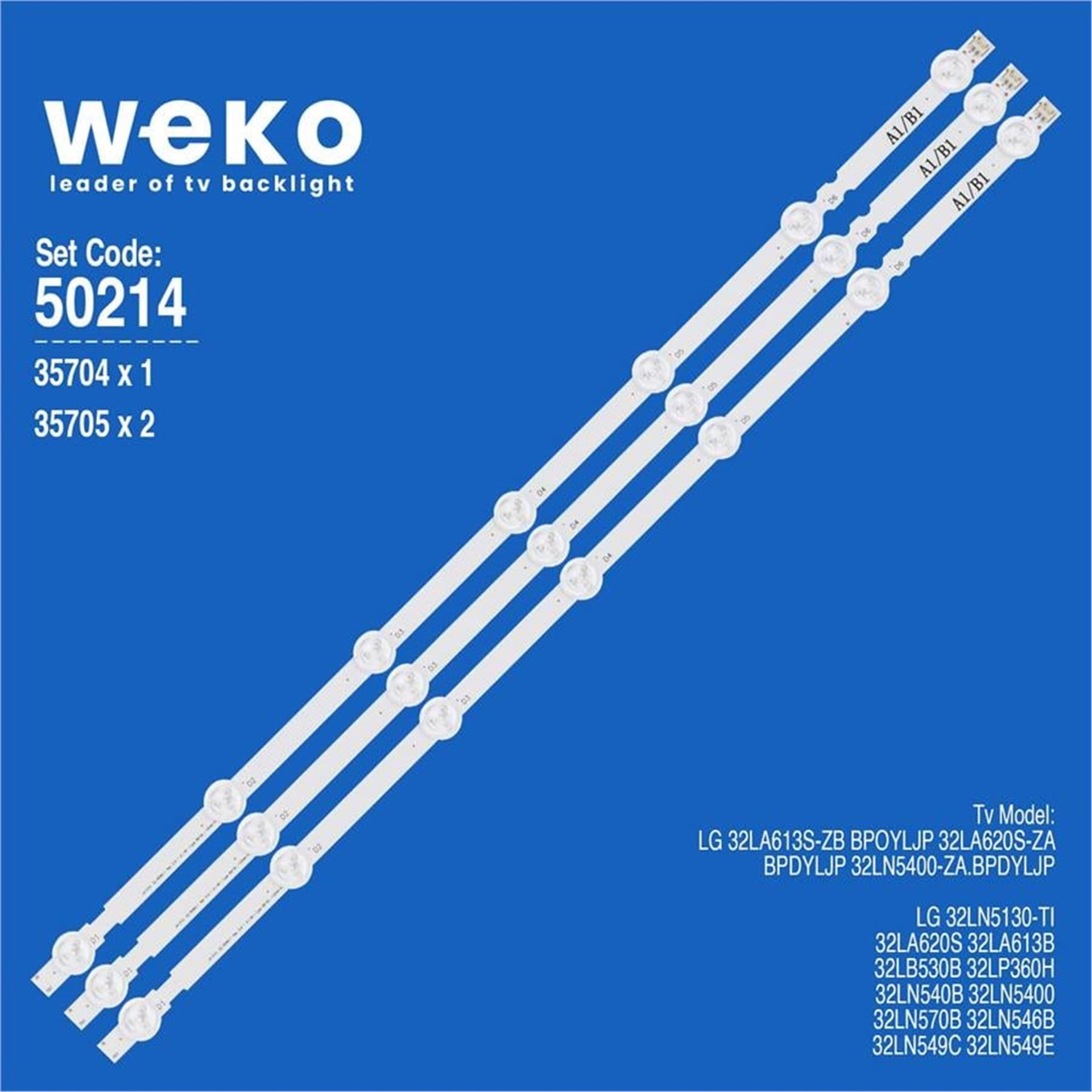 Weko Lg 32LA620S-ZA.BPDYLJP 32'' İnç 3 Adet Tv Led Bar - LG Led Bar