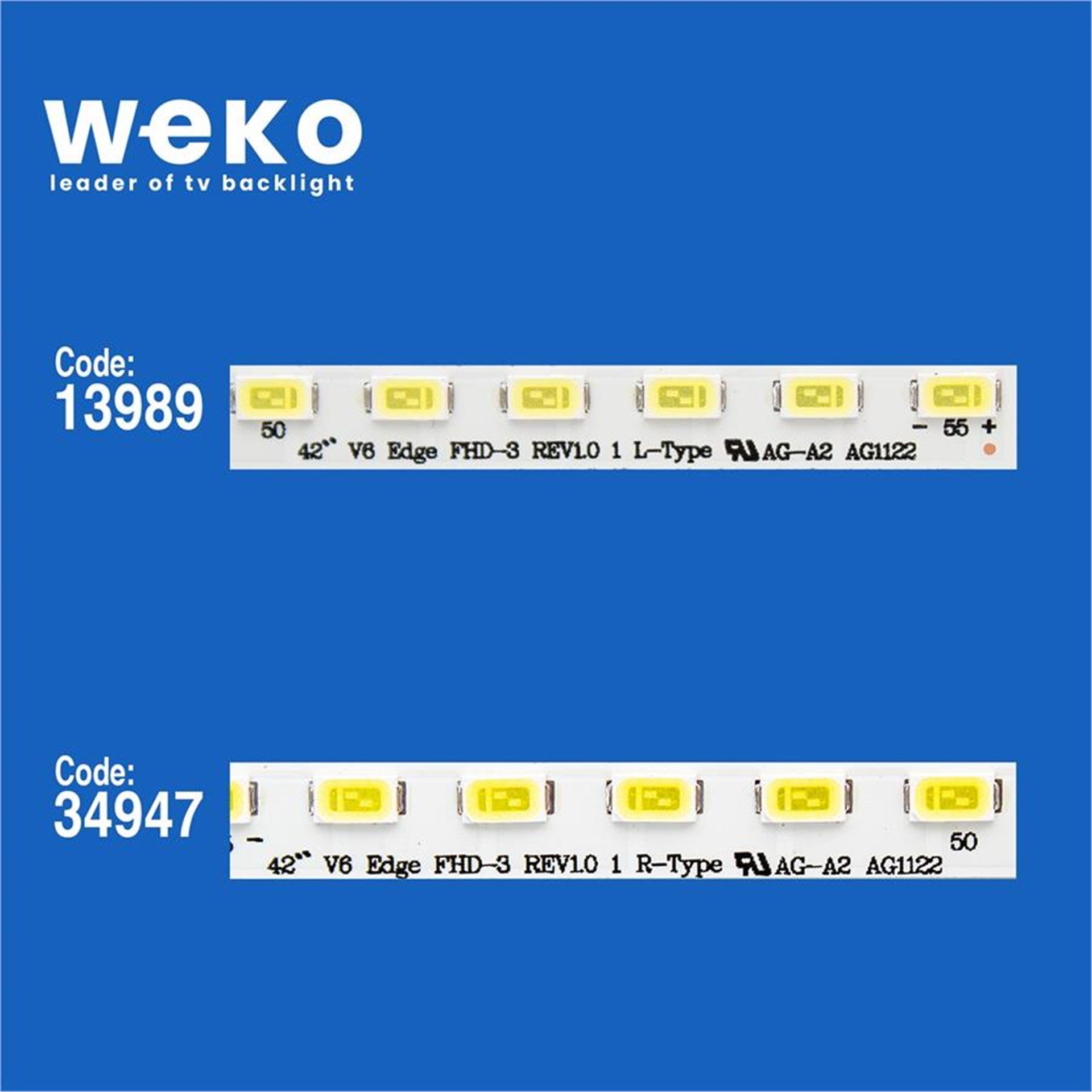 Weko Lg 42LV375H-ZA.AEUYLJP 42'' İnç 2 Adet Tv Led Bar - LG Led Bar