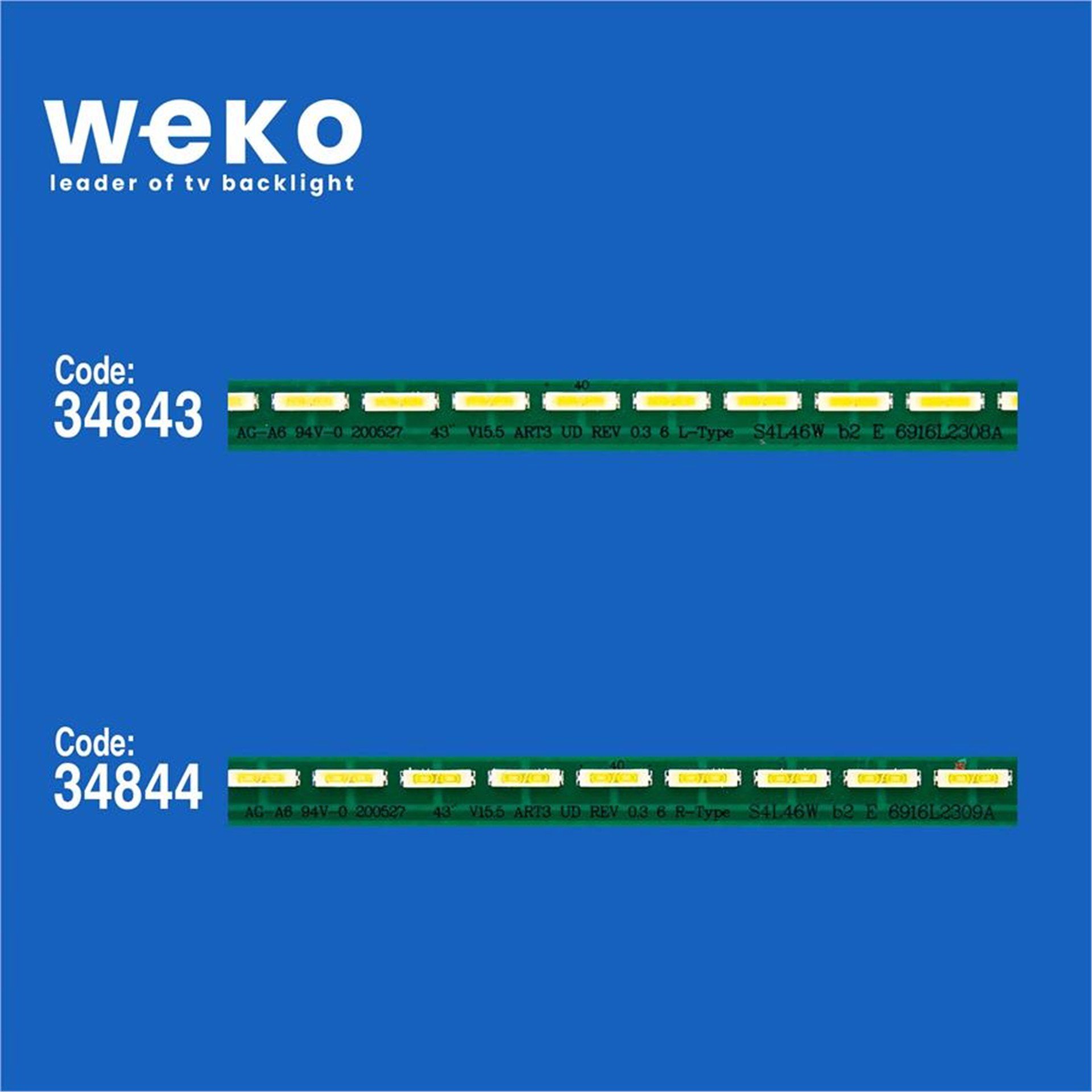 Weko Lg 43UF680V 43'' İnç 2 Adet Tv Led Bar - LG Led Bar