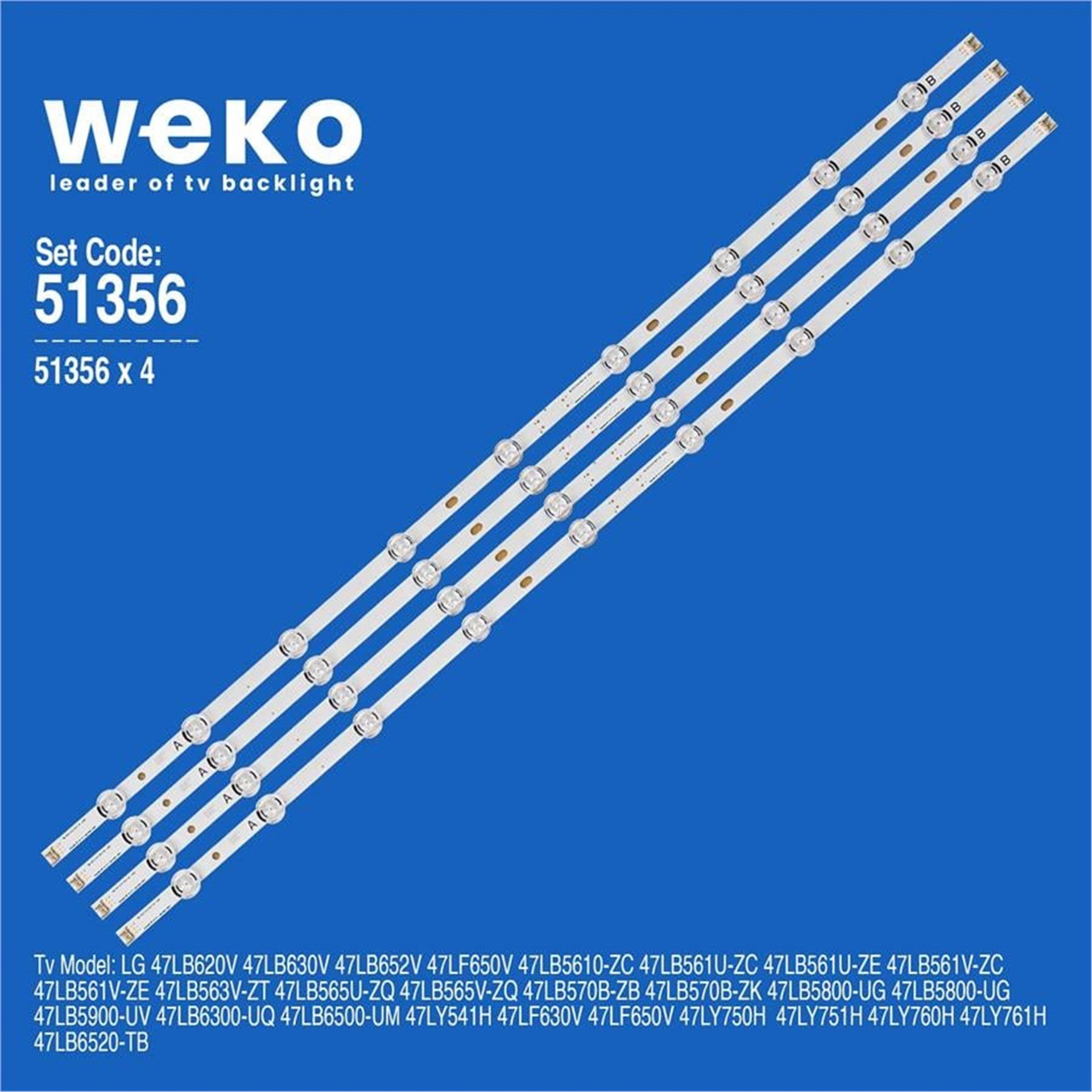 Weko Lg 47LB6520-TB 47'' 4 Adet Tv Led Bar - LG Led Bar