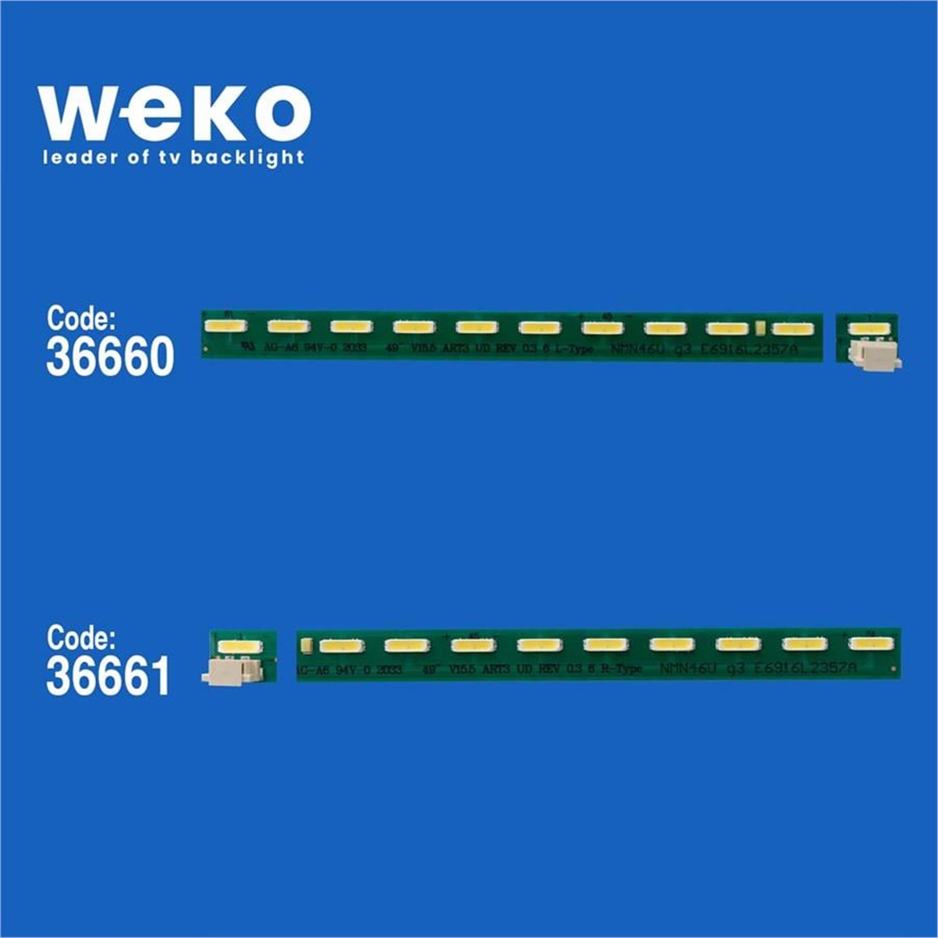Weko Lg 49UH600V-ZA.BPDWLJG 49'' İnç 2 Adet Tv Led Bar - LG Led Bar